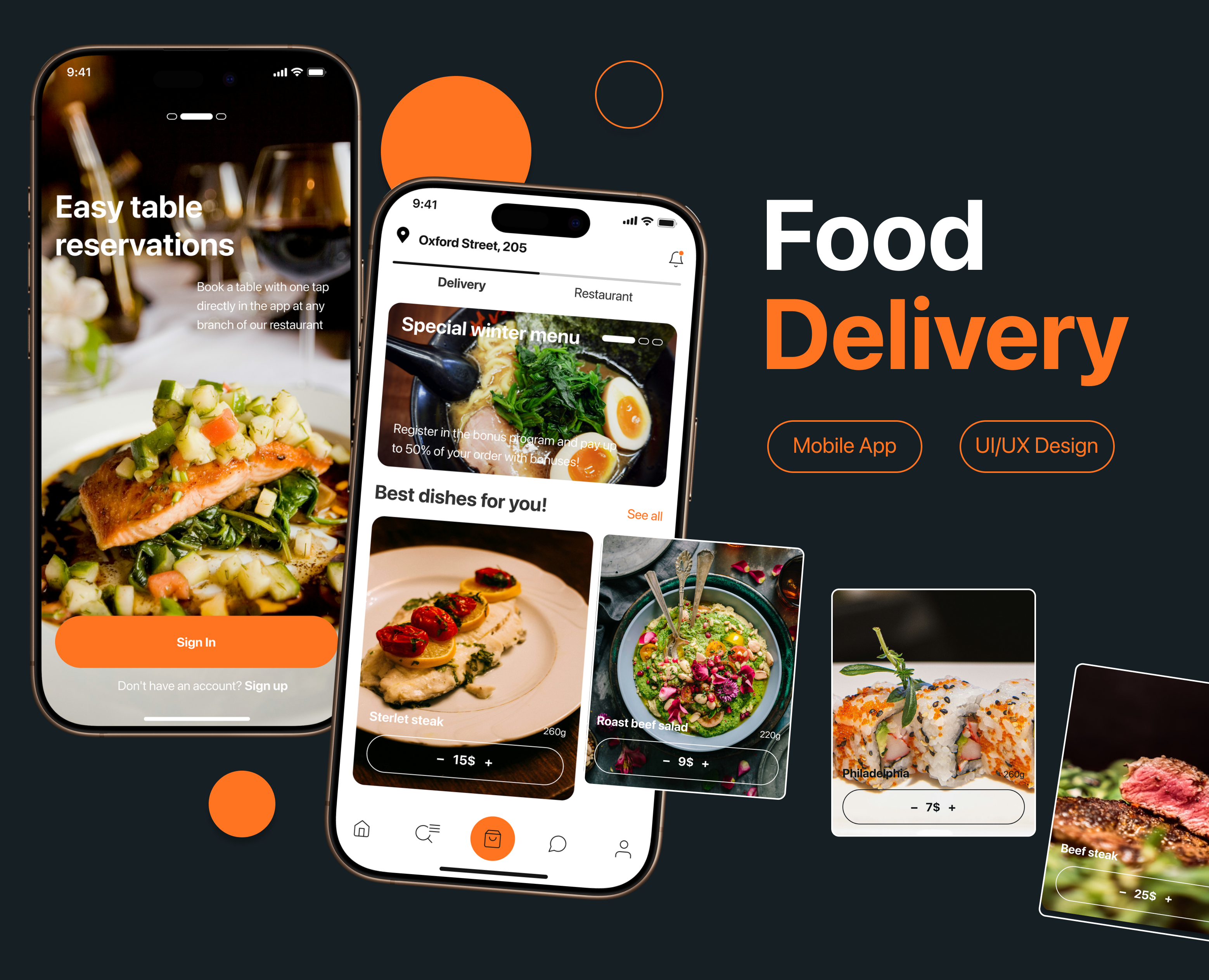 Food Delivery Mobile App | Design Concept на Dprofile