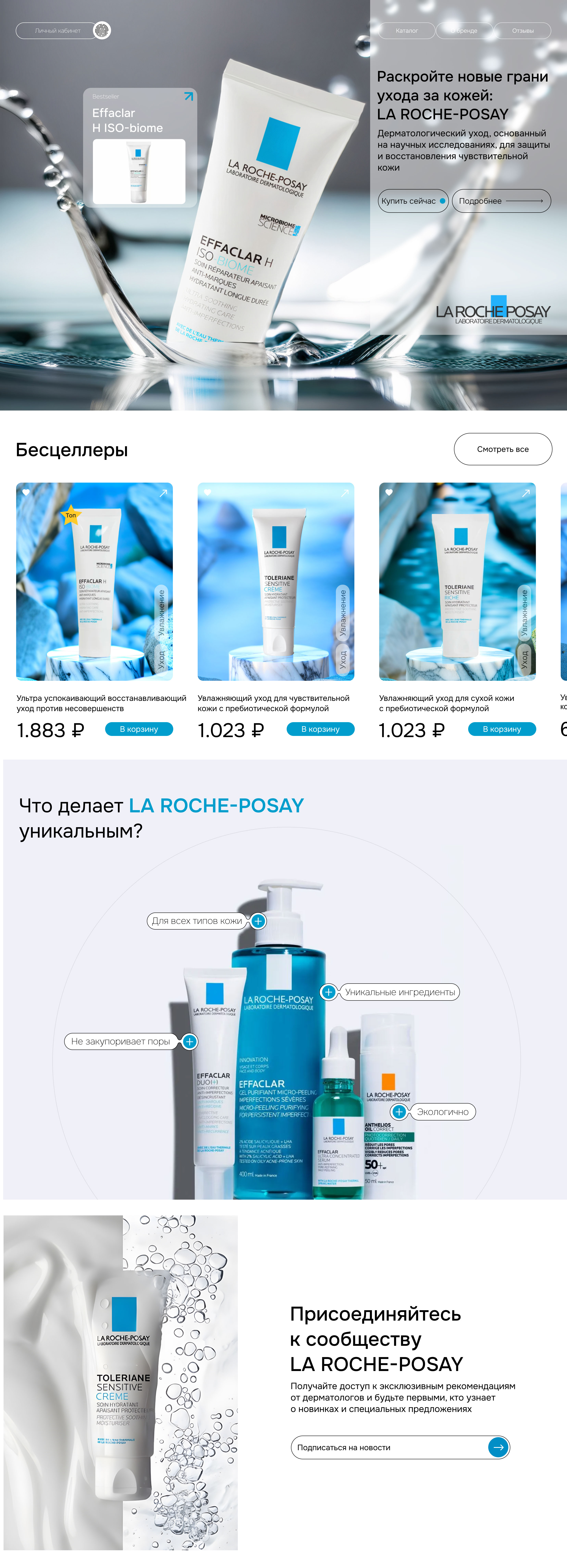 Presentation for LA ROCHE-POSAY — Изображение №2 — Интерфейсы на Dprofile