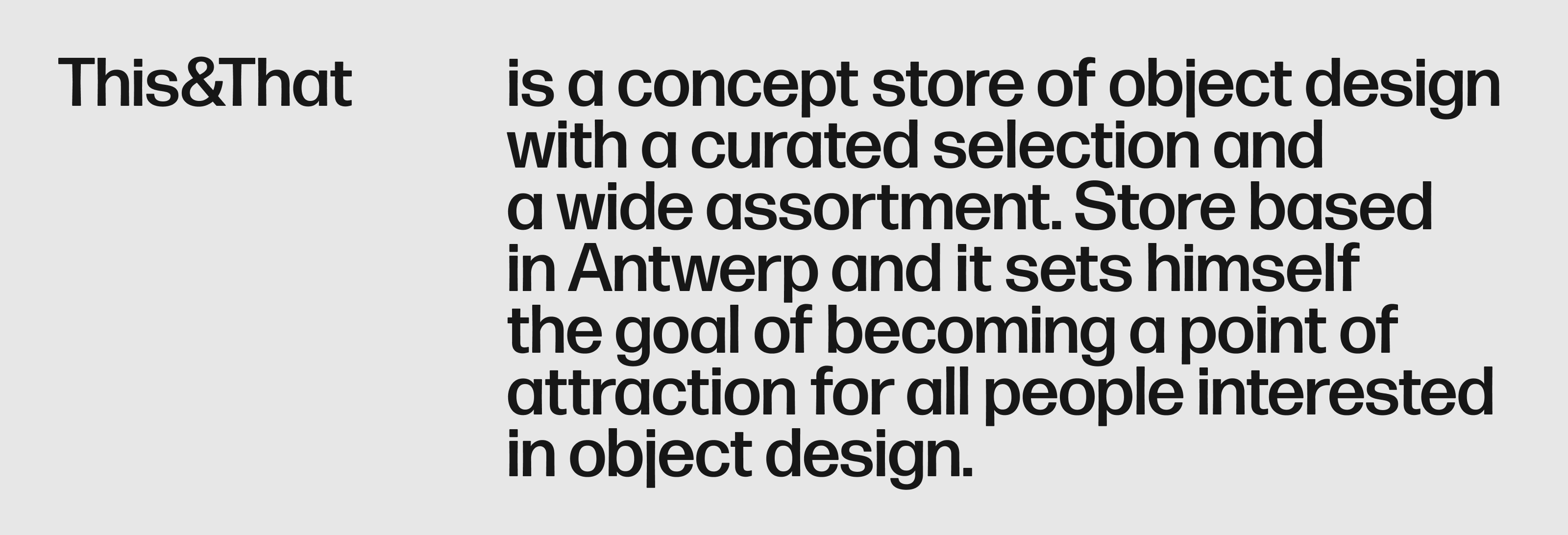 This&That — concept store — Изображение №1 — Брендинг на Dprofile