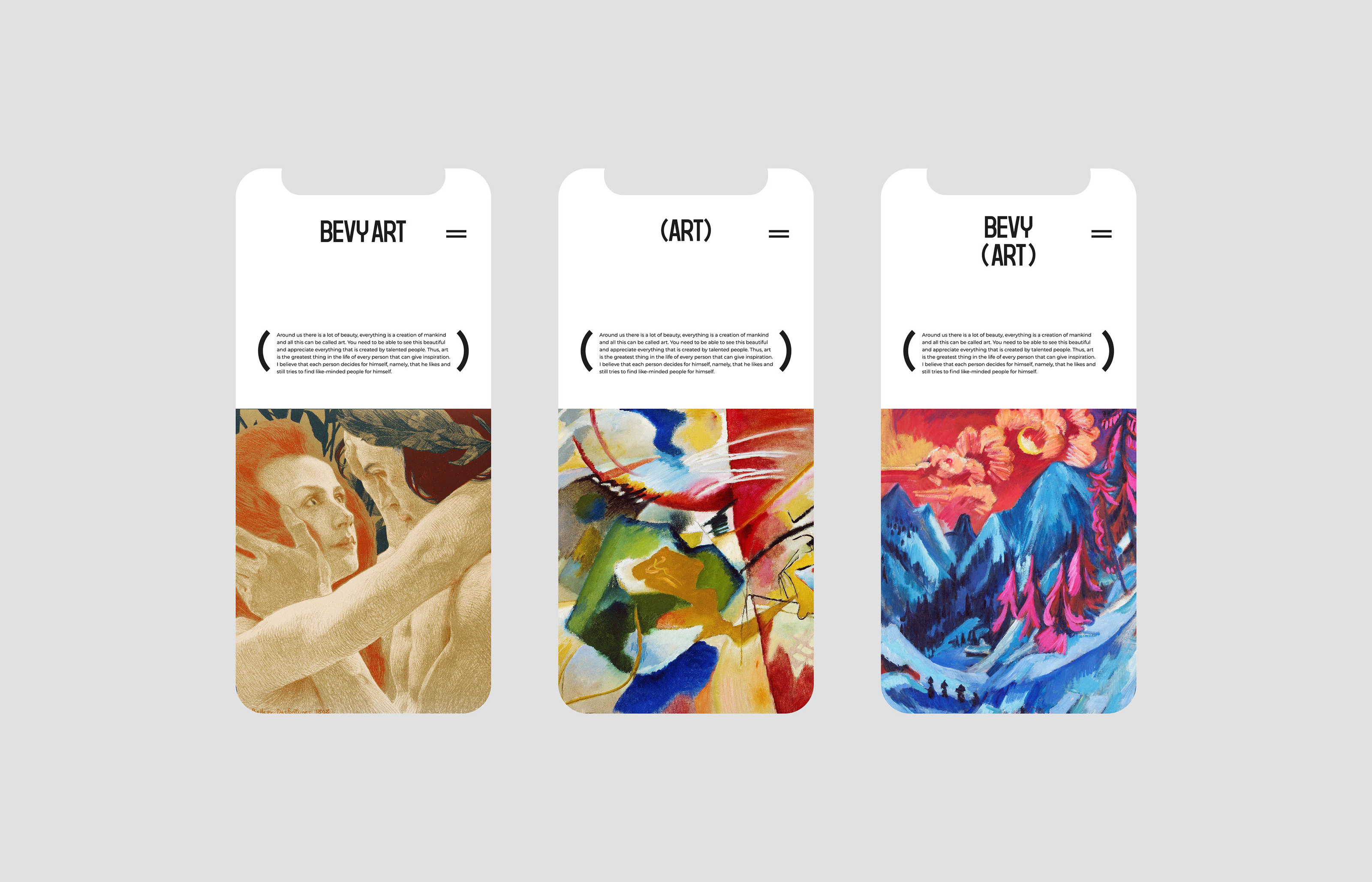 BEVY (ART) | ONLINE PLATFORM — Изображение №13 — Брендинг на Dprofile