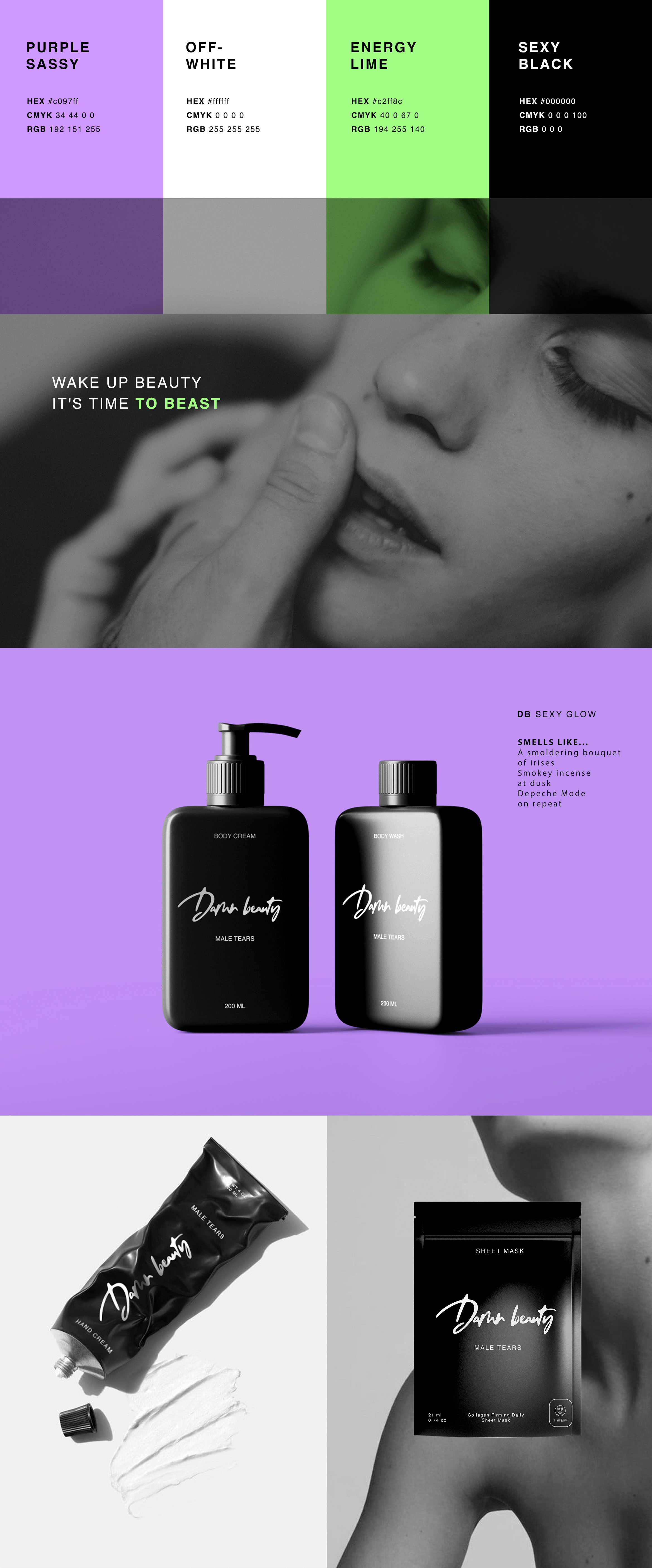 DAMN BEAUTY Brand Identity — Изображение №2 — Брендинг на Dprofile