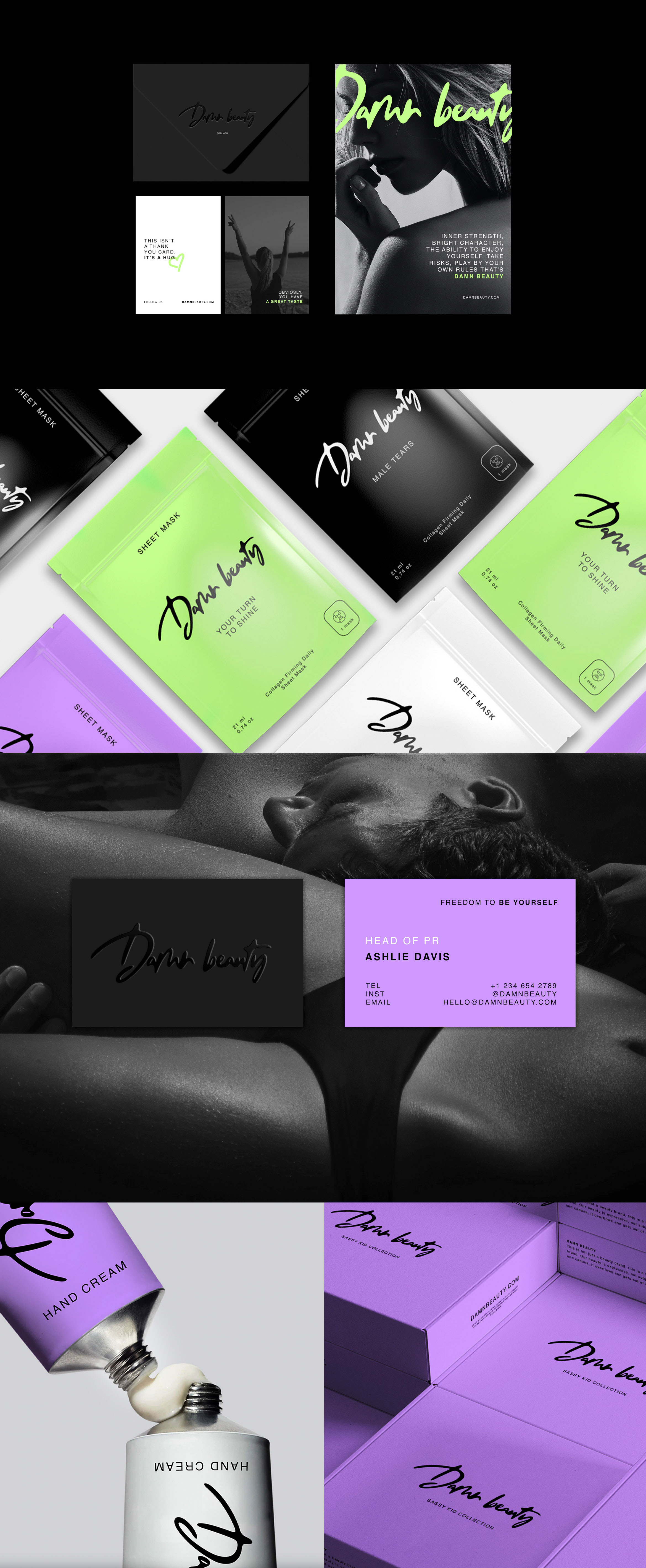 DAMN BEAUTY Brand Identity — Изображение №4 — Брендинг на Dprofile