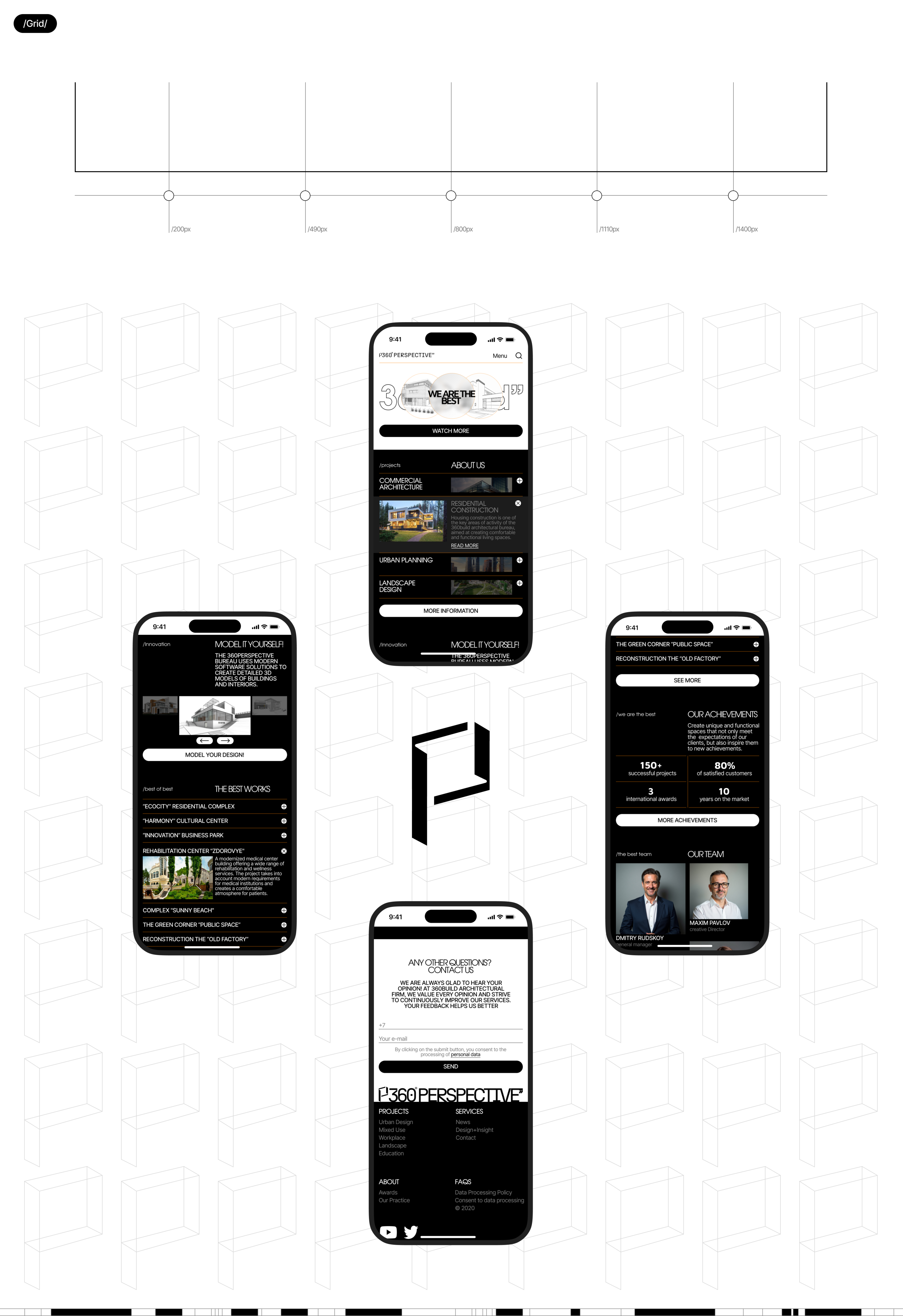 architectural bureau 360 PERSPECTIVE’’ — Изображение №6 — Интерфейсы на Dprofile