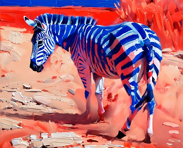 Серия «Зебры». AI — Иллюстрация, Графика на Dprofile