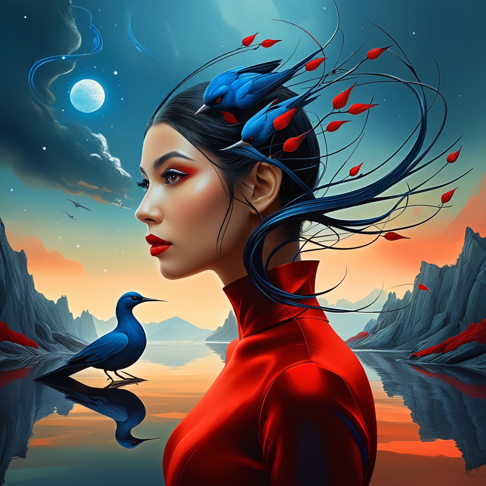 Азия. Портреты AI — Изображение №5 — Иллюстрация, Графика на Dprofile