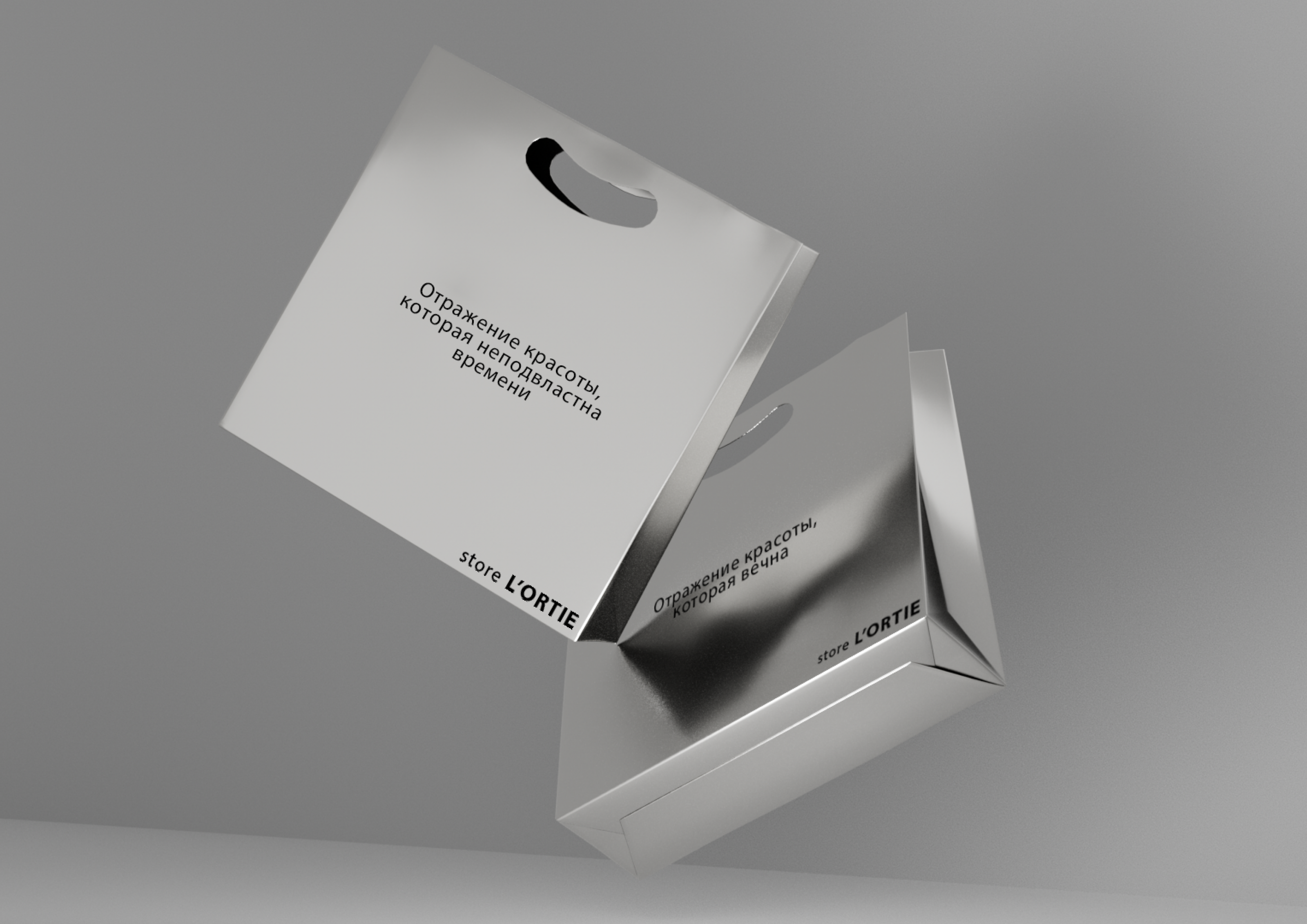 Identity for Women Clothes Shop "L'Ortie" — Изображение №3 — Брендинг, 3D на Dprofile
