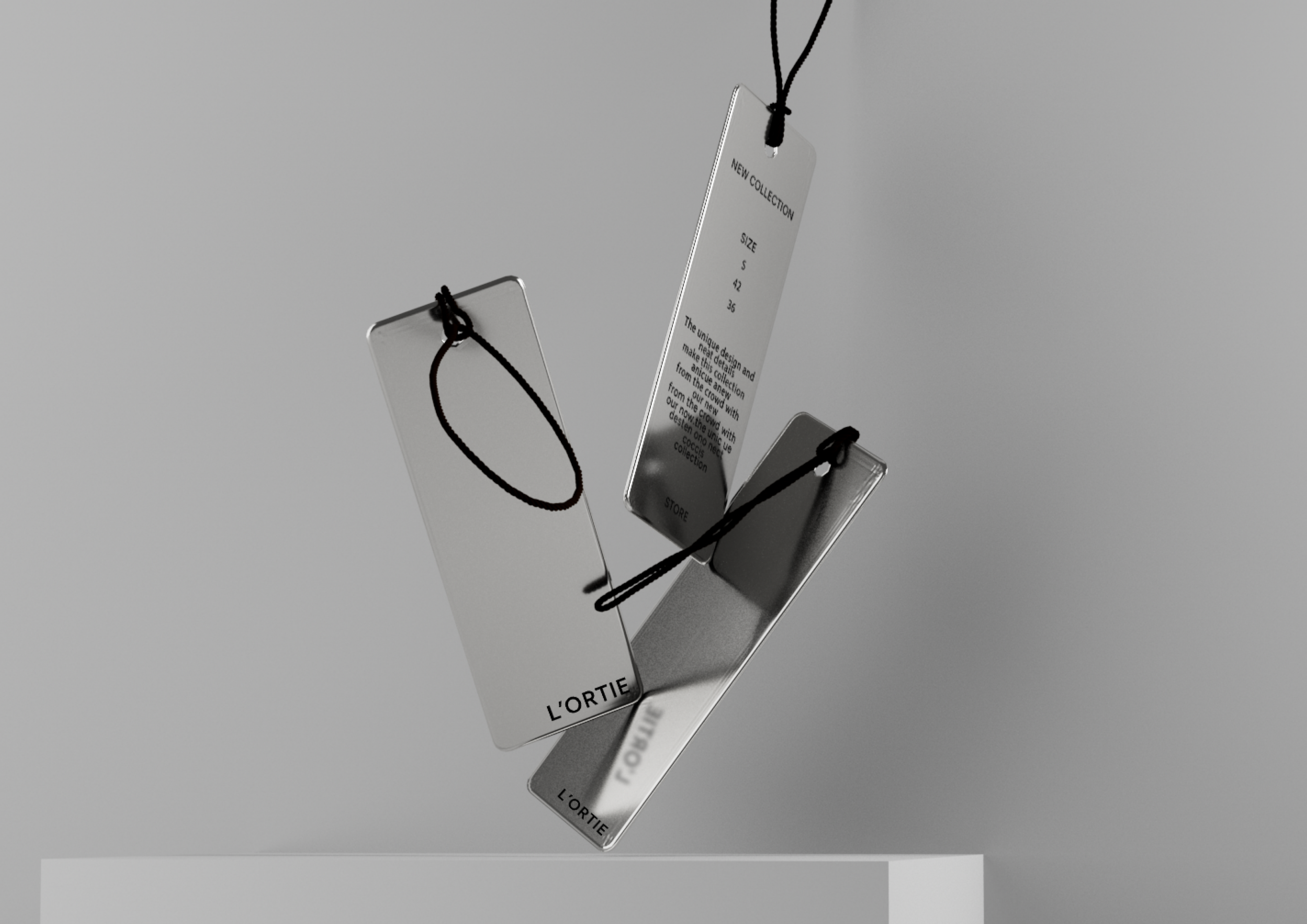 Identity for Women Clothes Shop "L'Ortie" — Изображение №8 — Брендинг, 3D на Dprofile