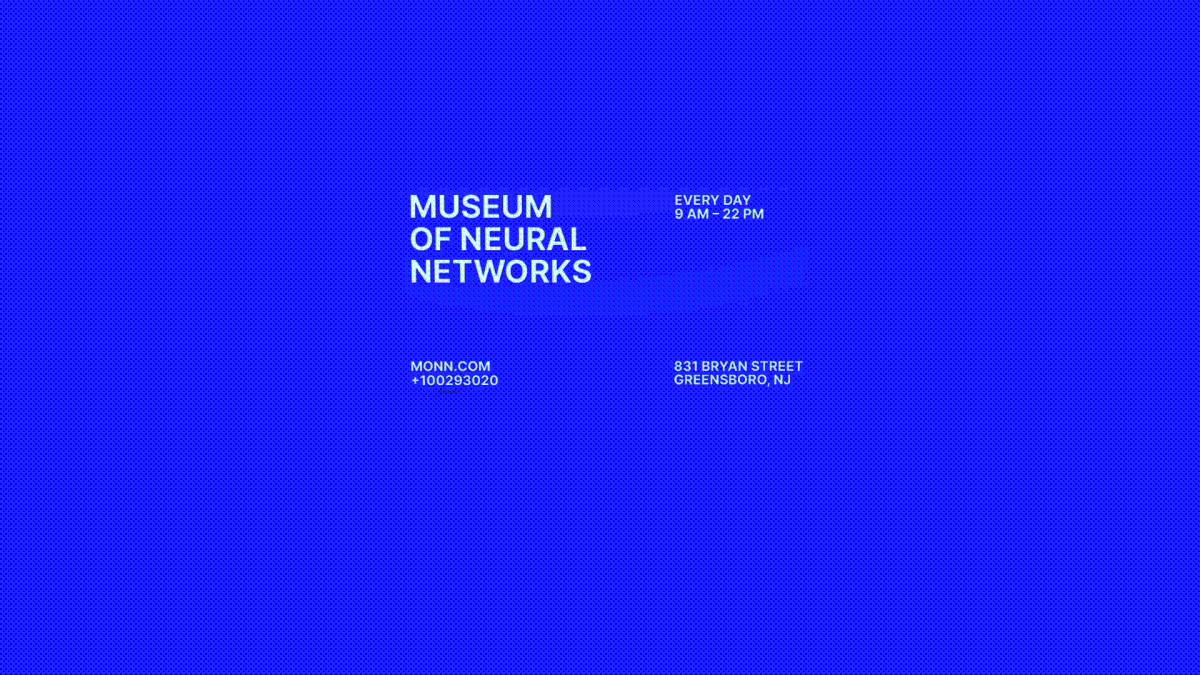 Identity for Museum of Neural Networks — Изображение №2 — Брендинг, Анимация на Dprofile