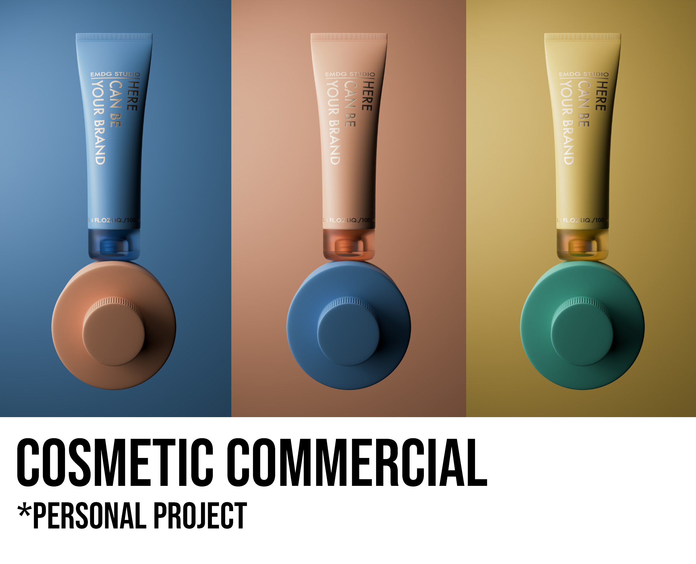 Cosmetic commercial — 3D, Анимация на Dprofile
