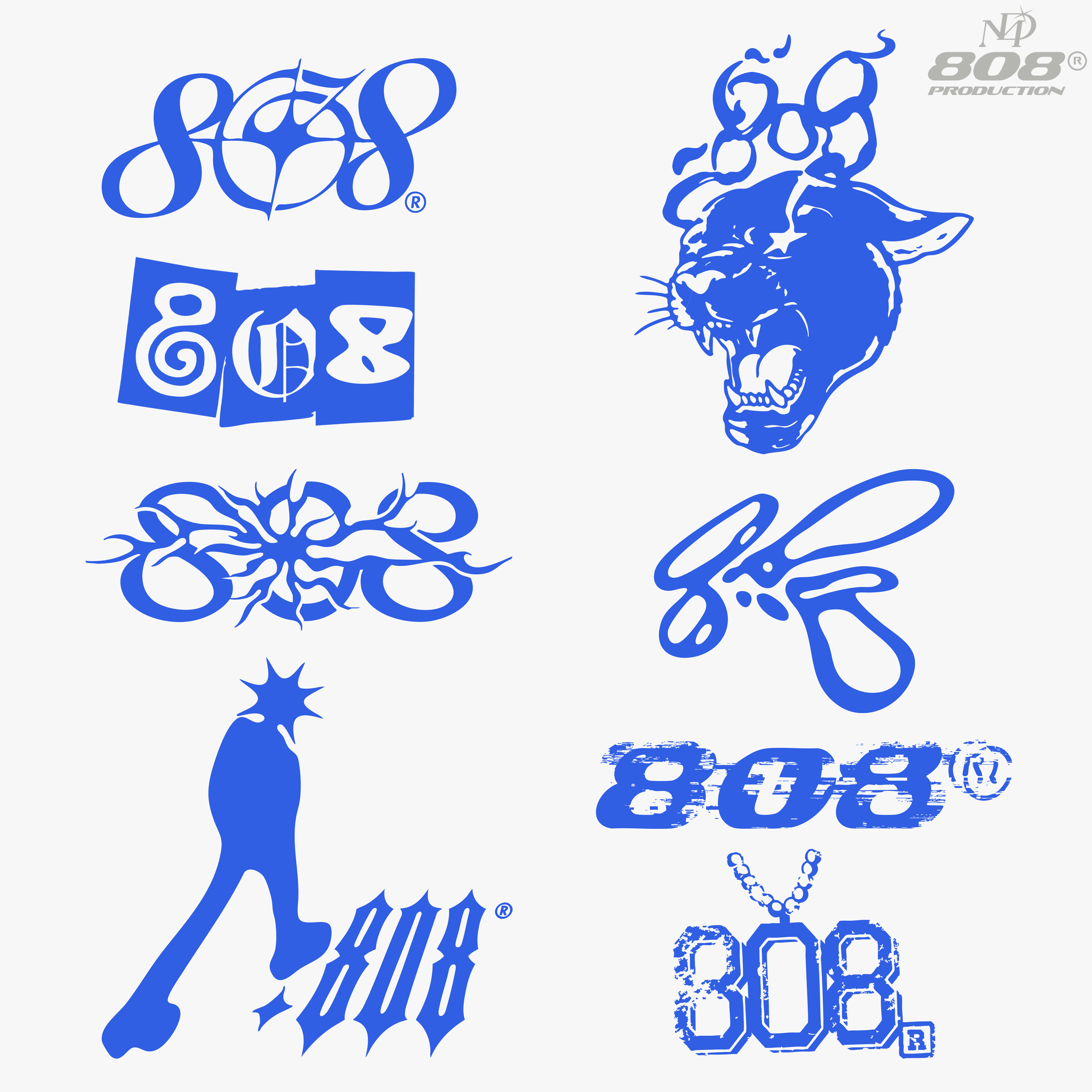 808 PRODUCTION LOGOS — Изображение №1 — Брендинг, Иллюстрация на Dprofile