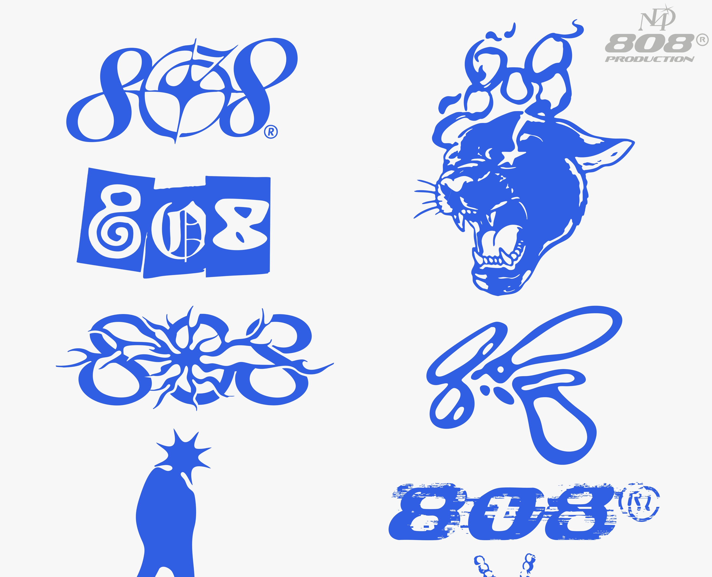 808 PRODUCTION LOGOS — Брендинг, Иллюстрация на Dprofile