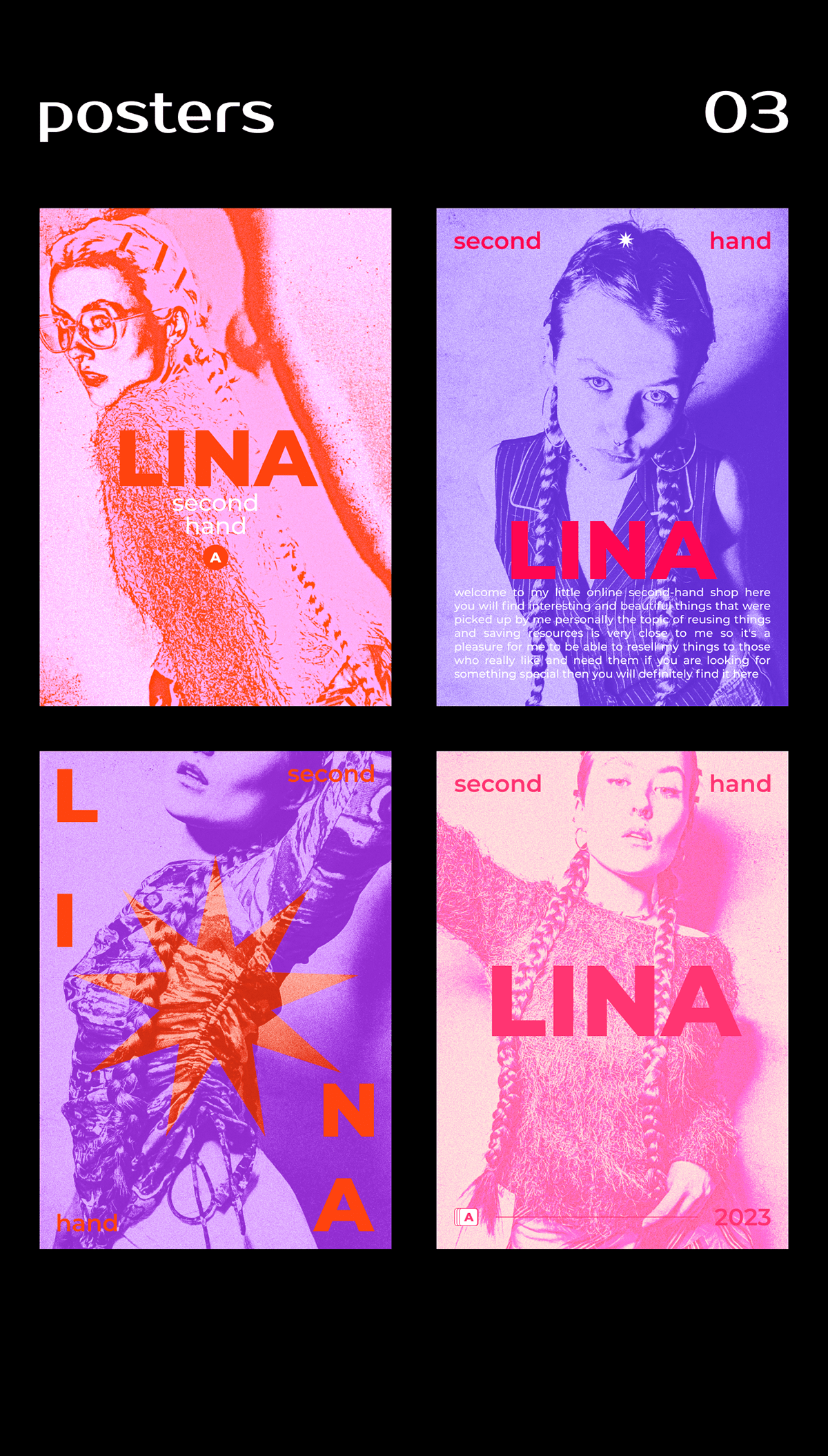 SECOND HAND LINA / POSTERS + LOGOS — Изображение №5 — Брендинг на Dprofile