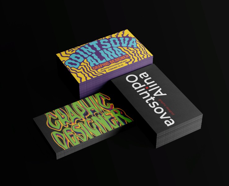 Skillbox course work/ Business cards — Графика на Dprofile