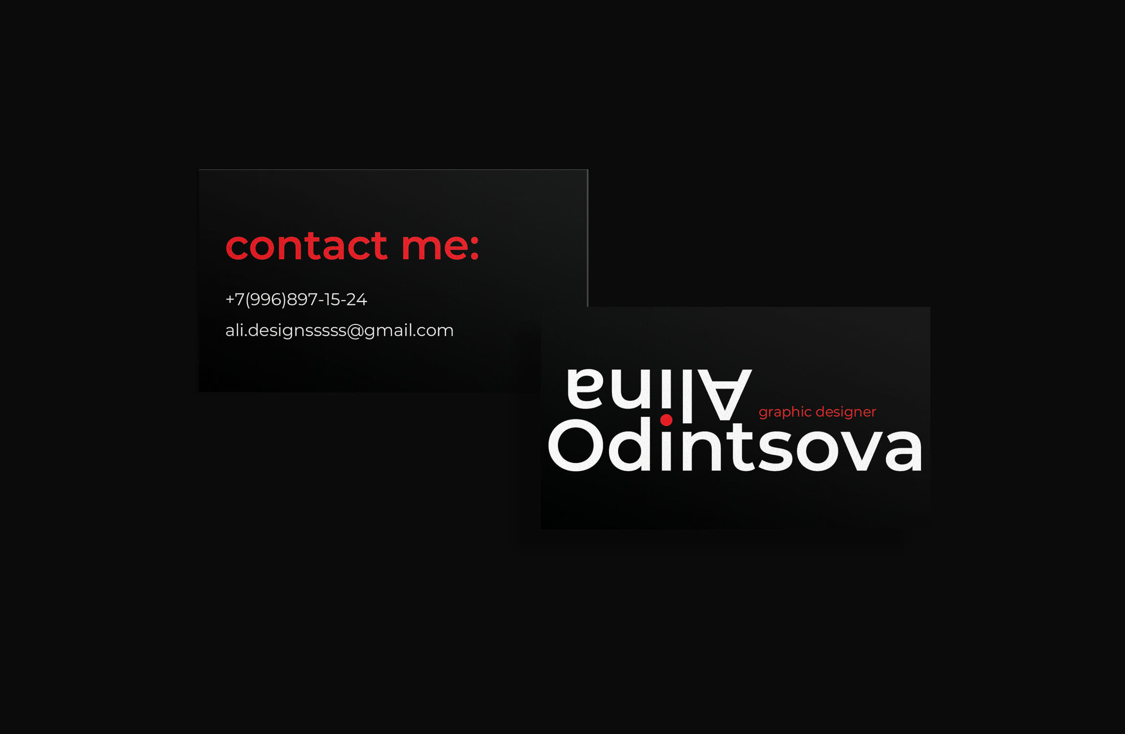 Skillbox course work/ Business cards — Изображение №5 — Графика на Dprofile