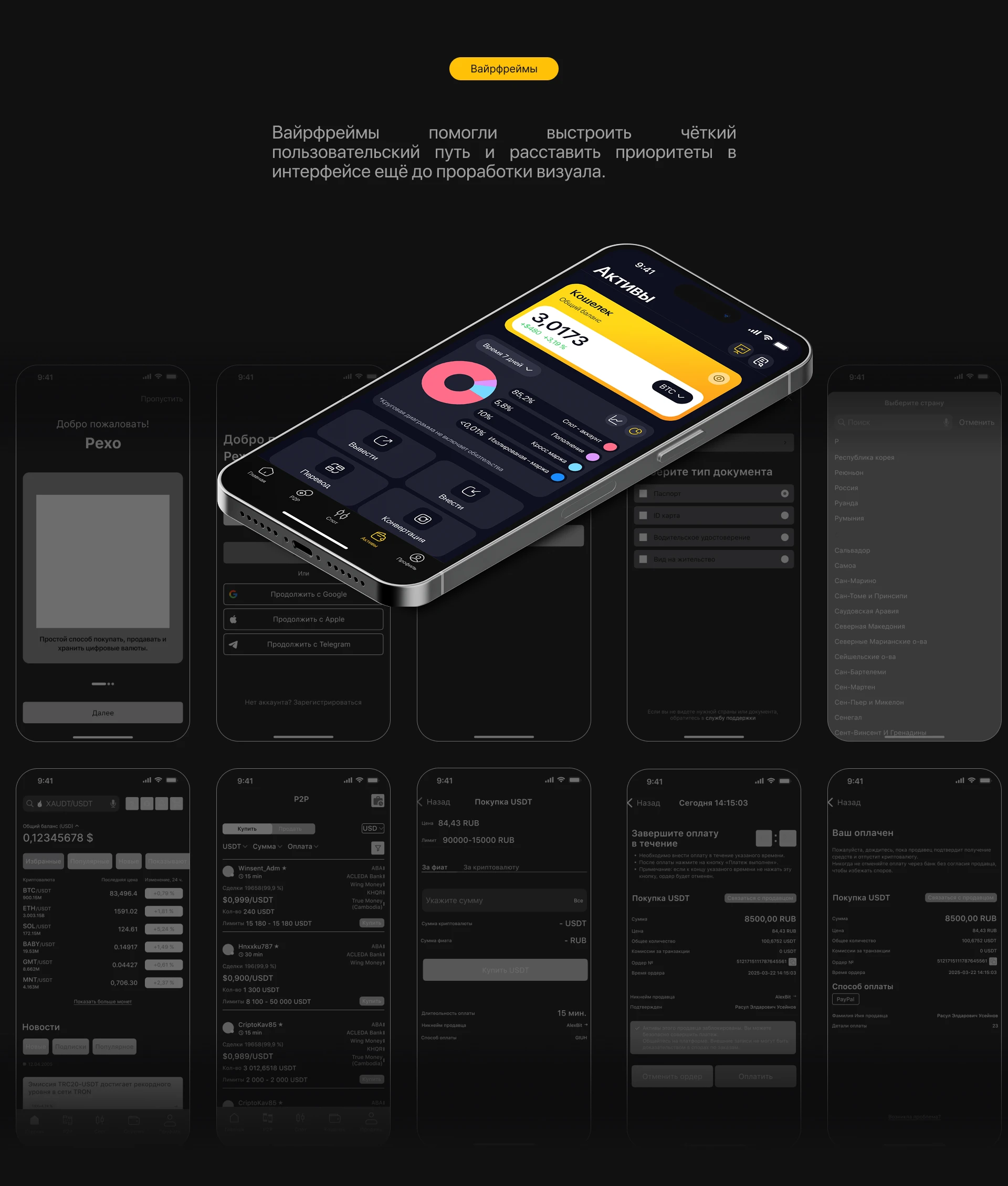 Приожение криптобиржи — Изображение №8 — Интерфейсы на Dprofile