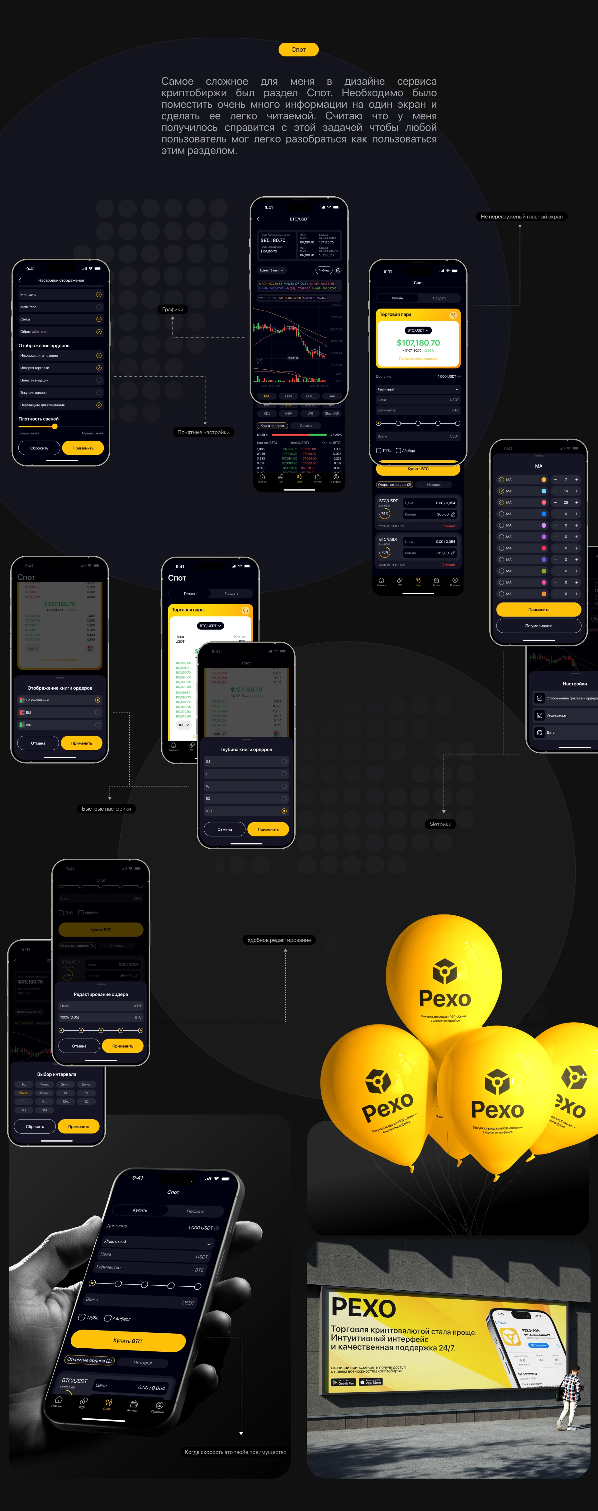 Приожение криптобиржи — Изображение №10 — Интерфейсы на Dprofile