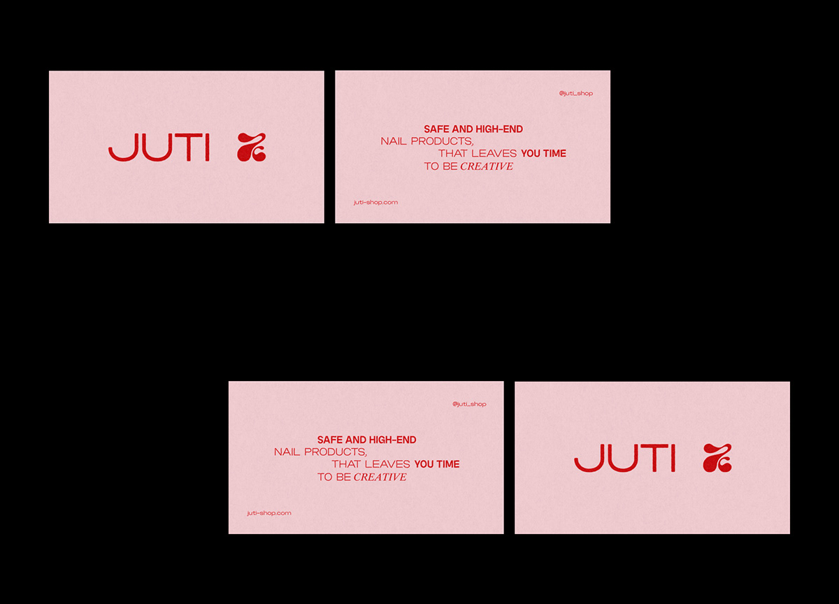 JUTI / nail supplies shop brand identity — Изображение №5 — Брендинг на Dprofile