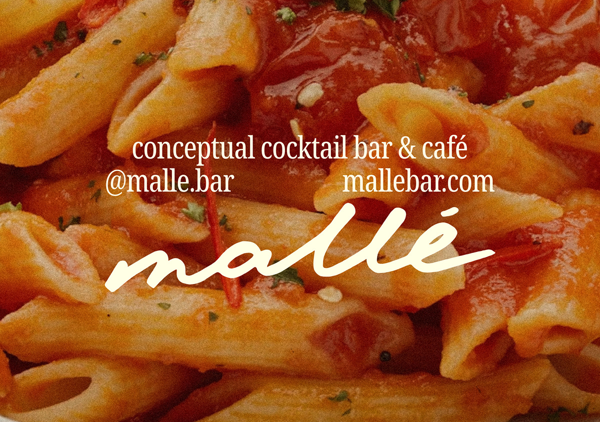 Malle / Cocktail bar & cafe brand identity — Изображение №1 — Брендинг на Dprofile