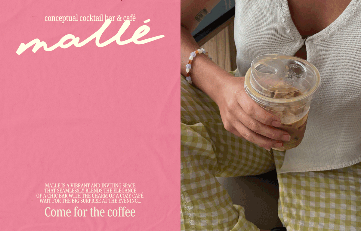 Malle / Cocktail bar & cafe brand identity — Изображение №12 — Брендинг на Dprofile