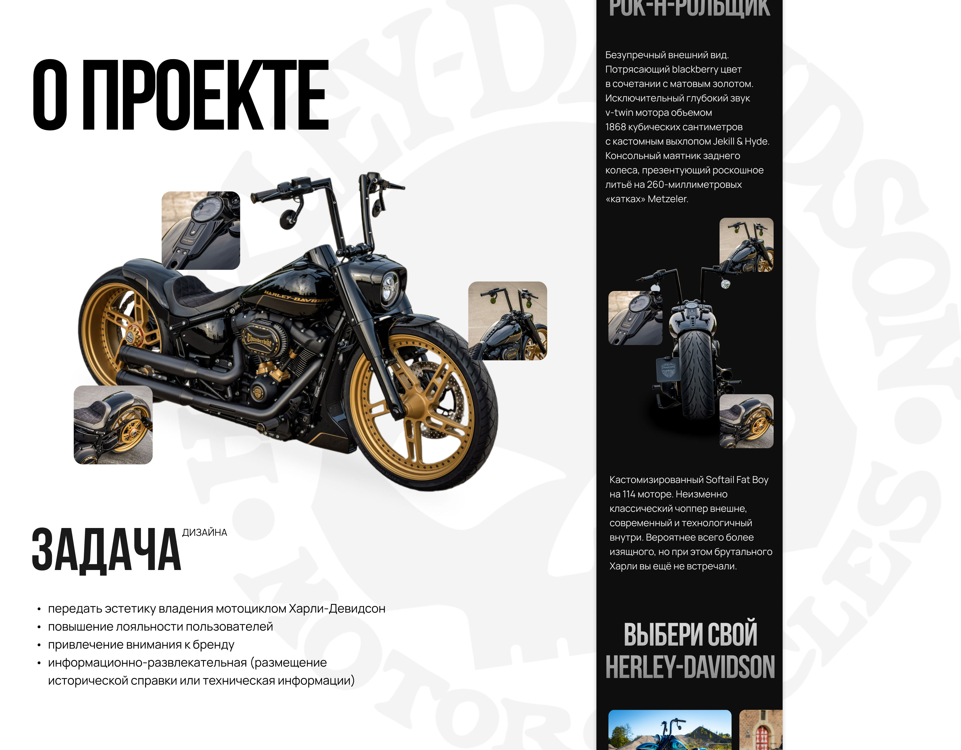 Промо-сайт для Harley-Davidson — Изображение №2 — Интерфейсы на Dprofile
