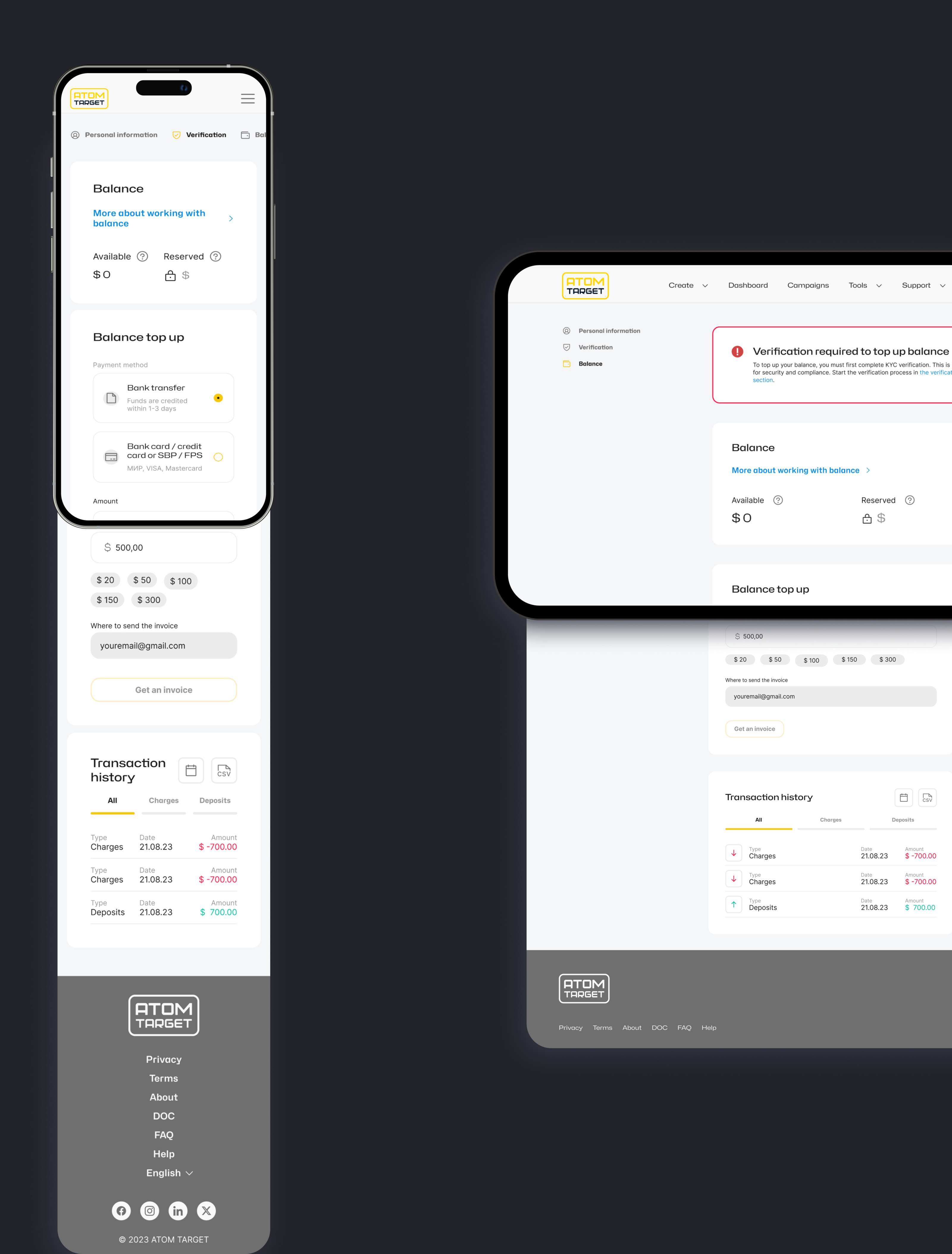 AtomTarget | web-site — Изображение №16 — Интерфейсы на Dprofile