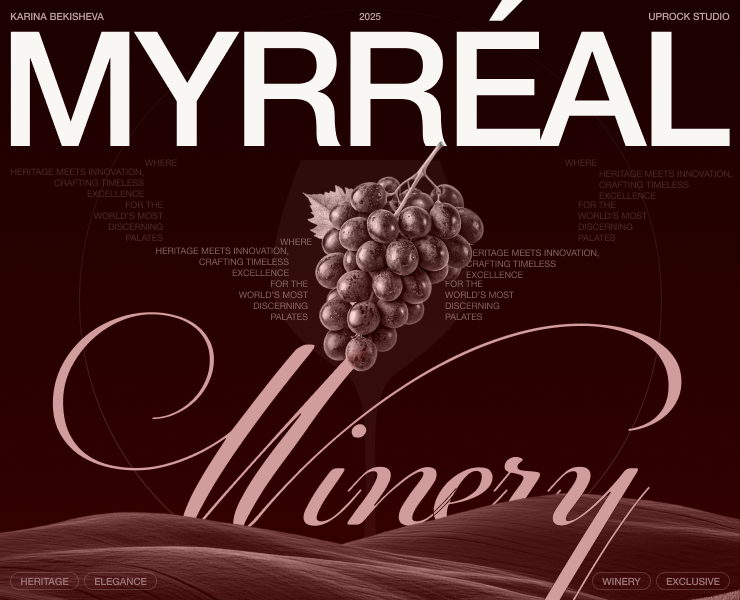 MYRREAL | Corporate website UX/UI Design | Winery на Dprofile