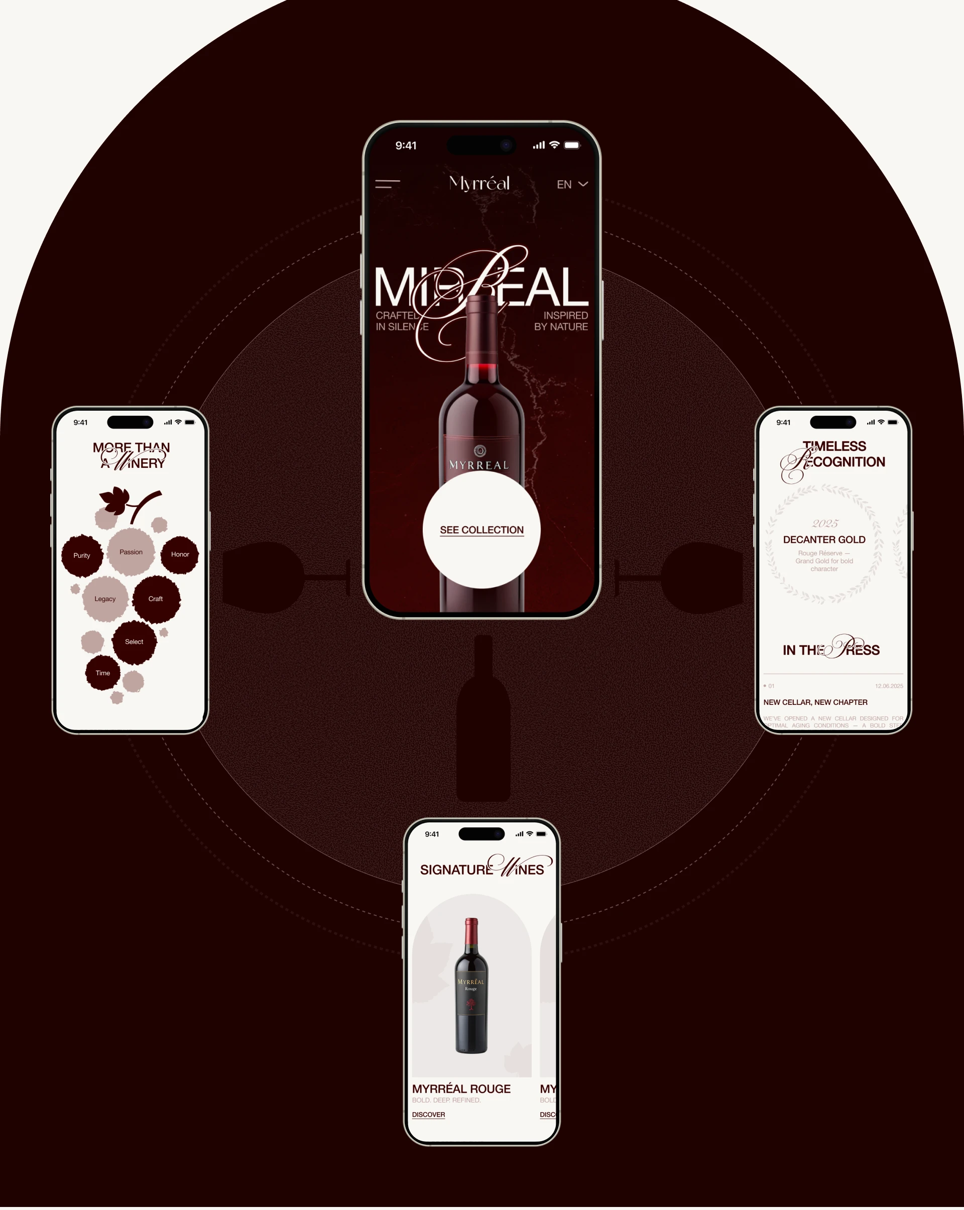 MYRREAL | Corporate website UX/UI Design | Winery — Изображение №4 — Интерфейсы на Dprofile