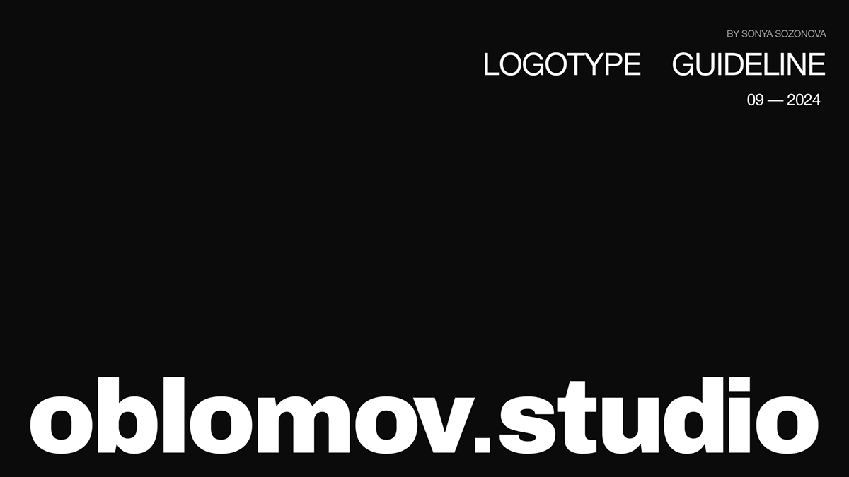logotype | oblomov.studio — Изображение №1 — Брендинг на Dprofile