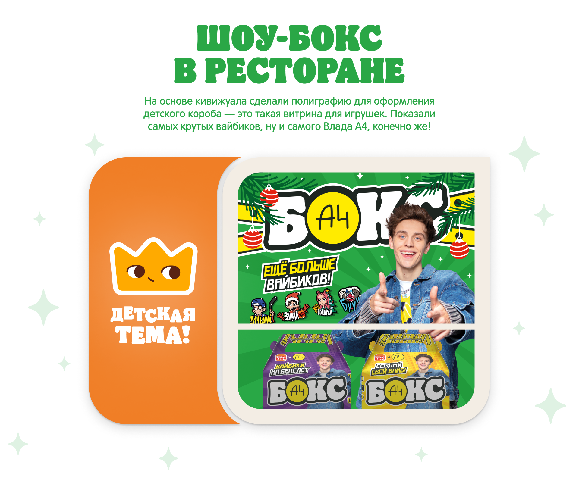Новогодний Бокс А4 в Бургер Кинг — Изображение №3 — Брендинг, Графика на Dprofile