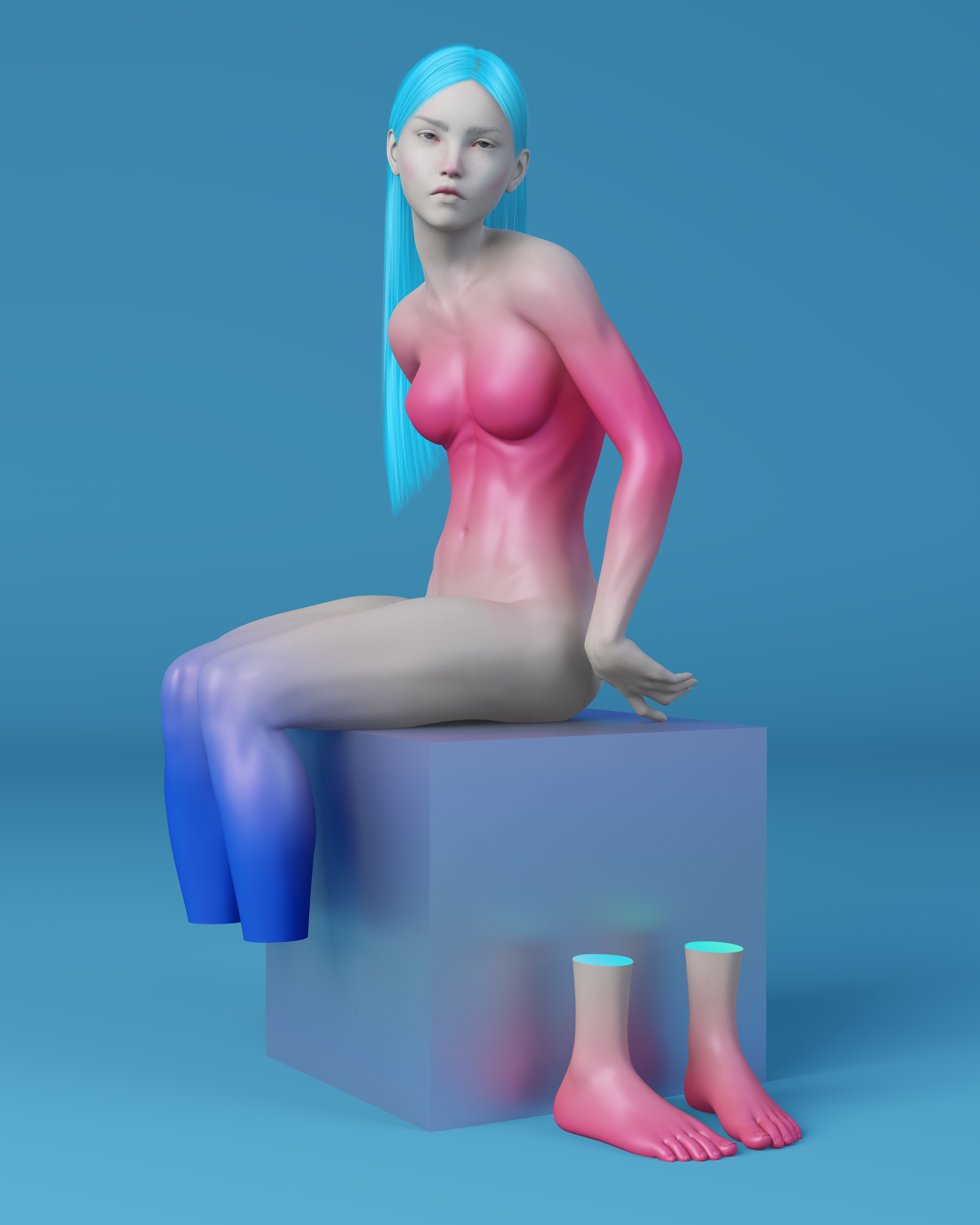 Персональная выставка / Эрарта // 2024 — Изображение №3 — Иллюстрация, 3D на Dprofile