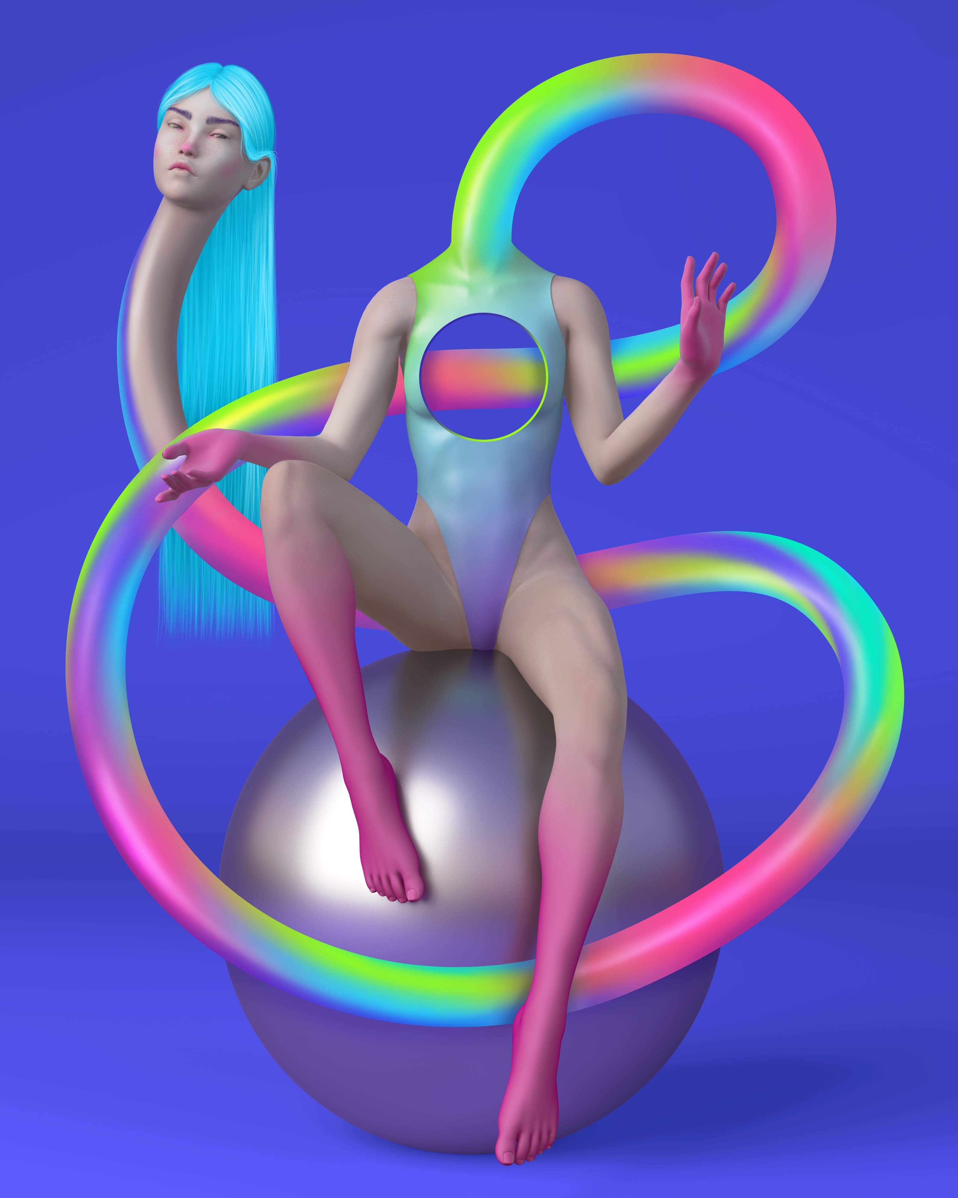 Персональная выставка / Эрарта // 2024 — Изображение №9 — Иллюстрация, 3D на Dprofile