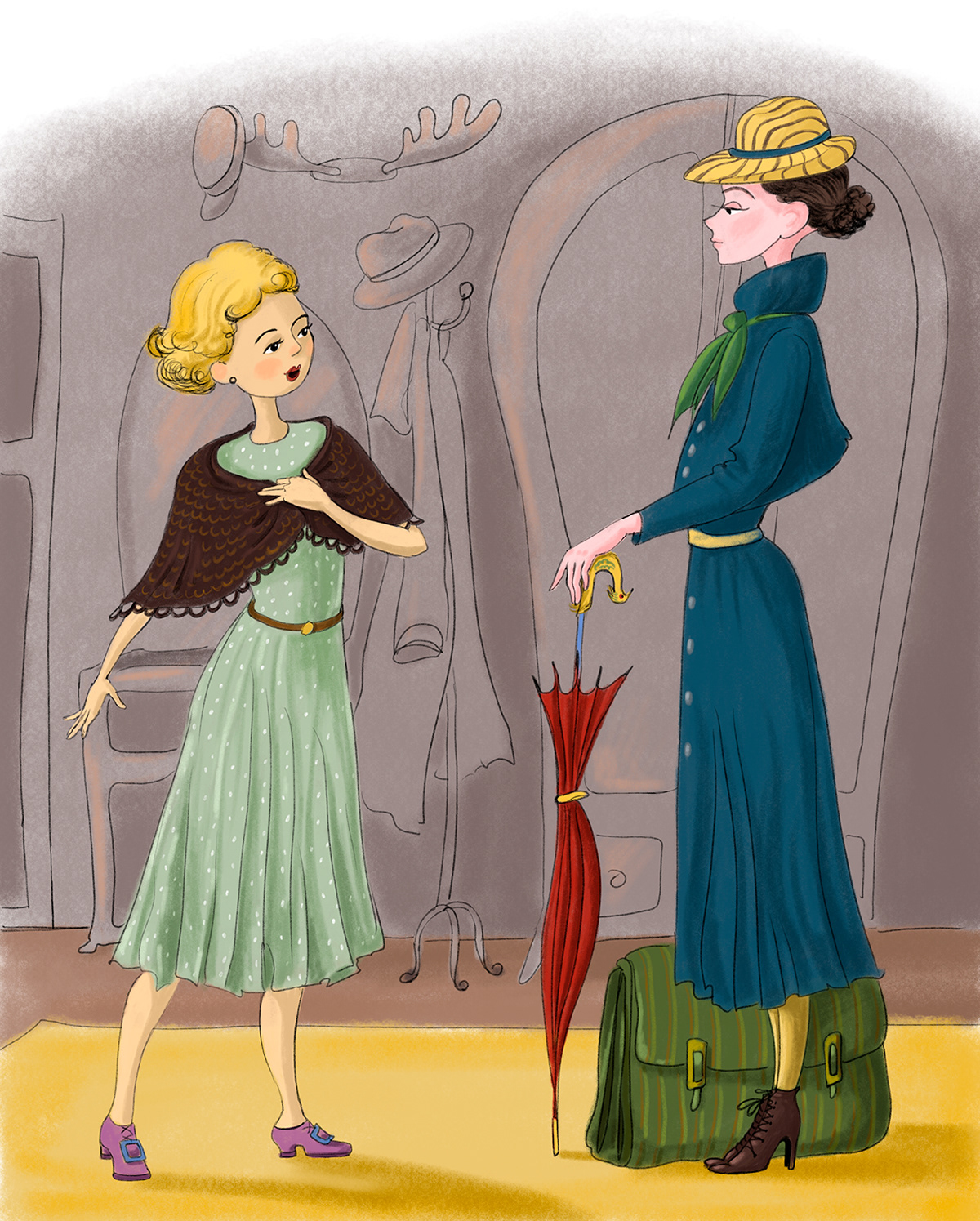 Иллюстрации к "Мэри Поппинс" — Изображение №6 — Иллюстрация на Dprofile