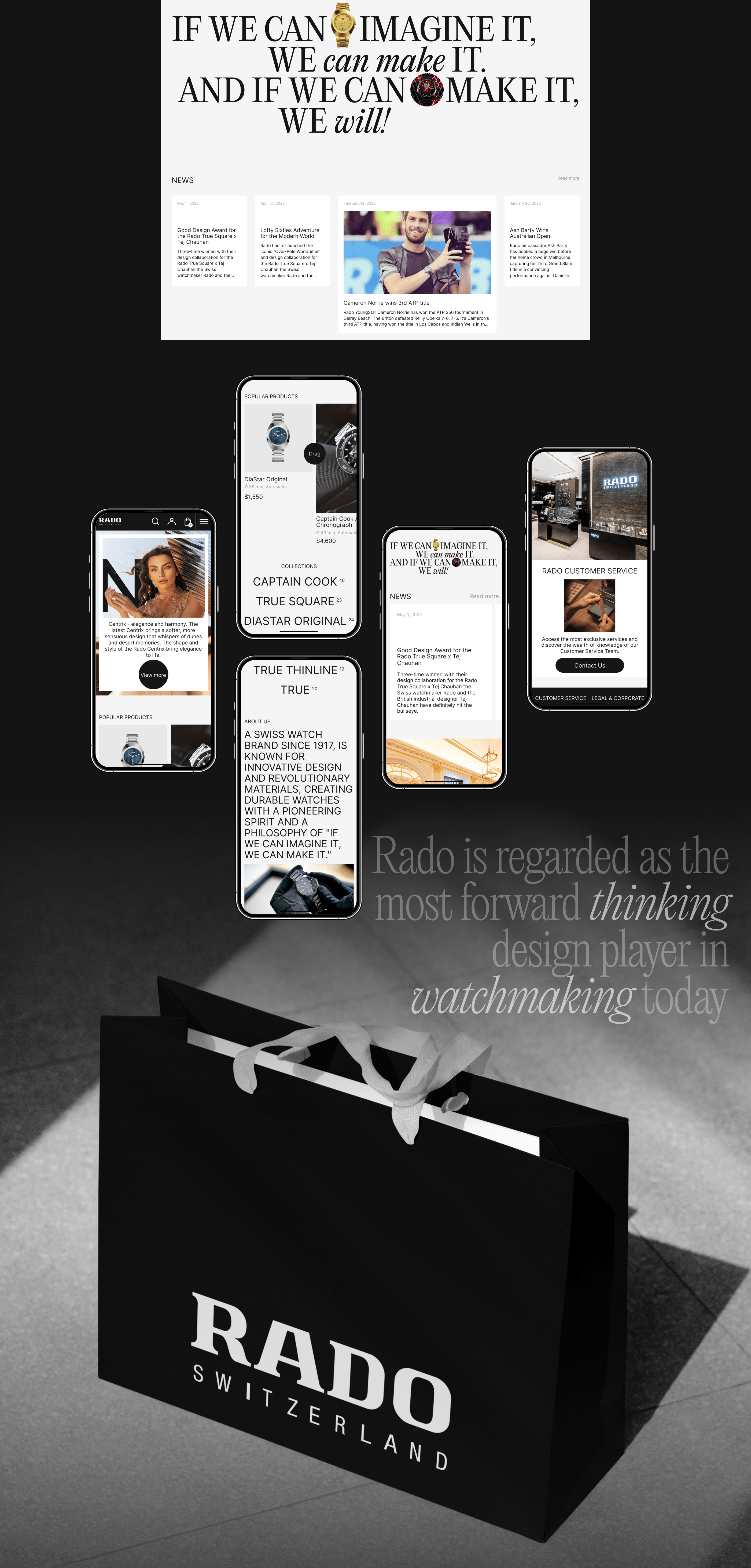 Rado | E-commerce website redesign — Изображение №2 — Интерфейсы, Брендинг на Dprofile