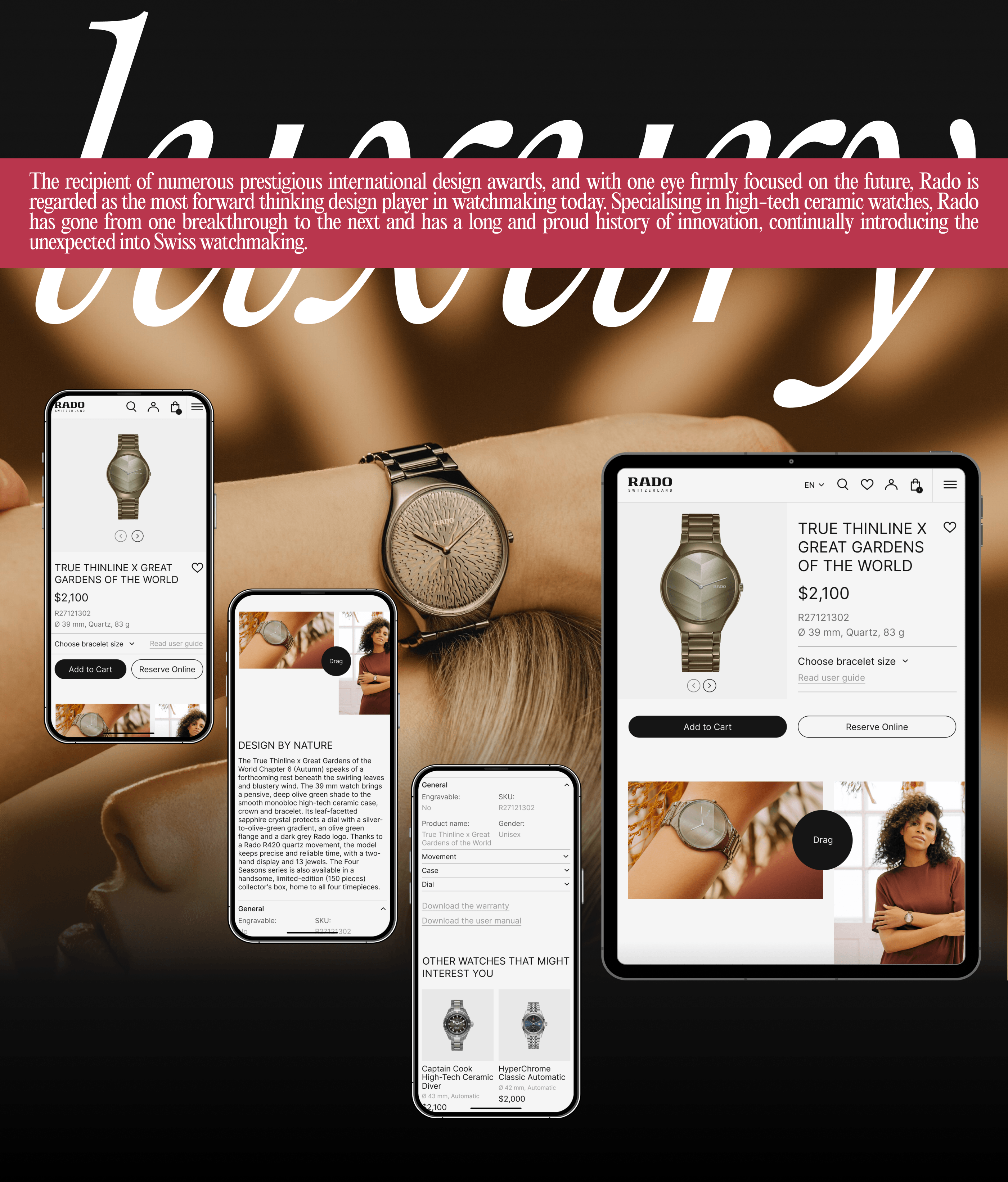 Rado | E-commerce website redesign — Изображение №4 — Интерфейсы, Брендинг на Dprofile