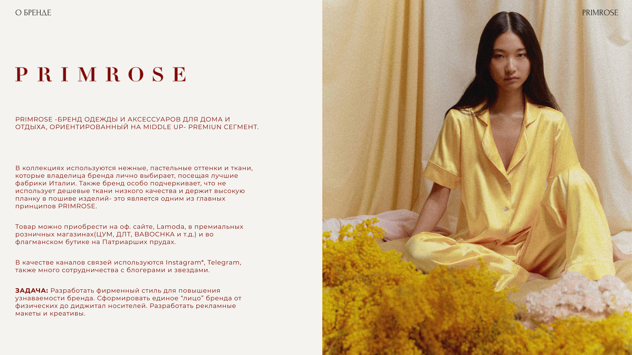 PRIMROSE | Фирменный стиль | Рекламные макеты — Изображение №2 — Брендинг на Dprofile