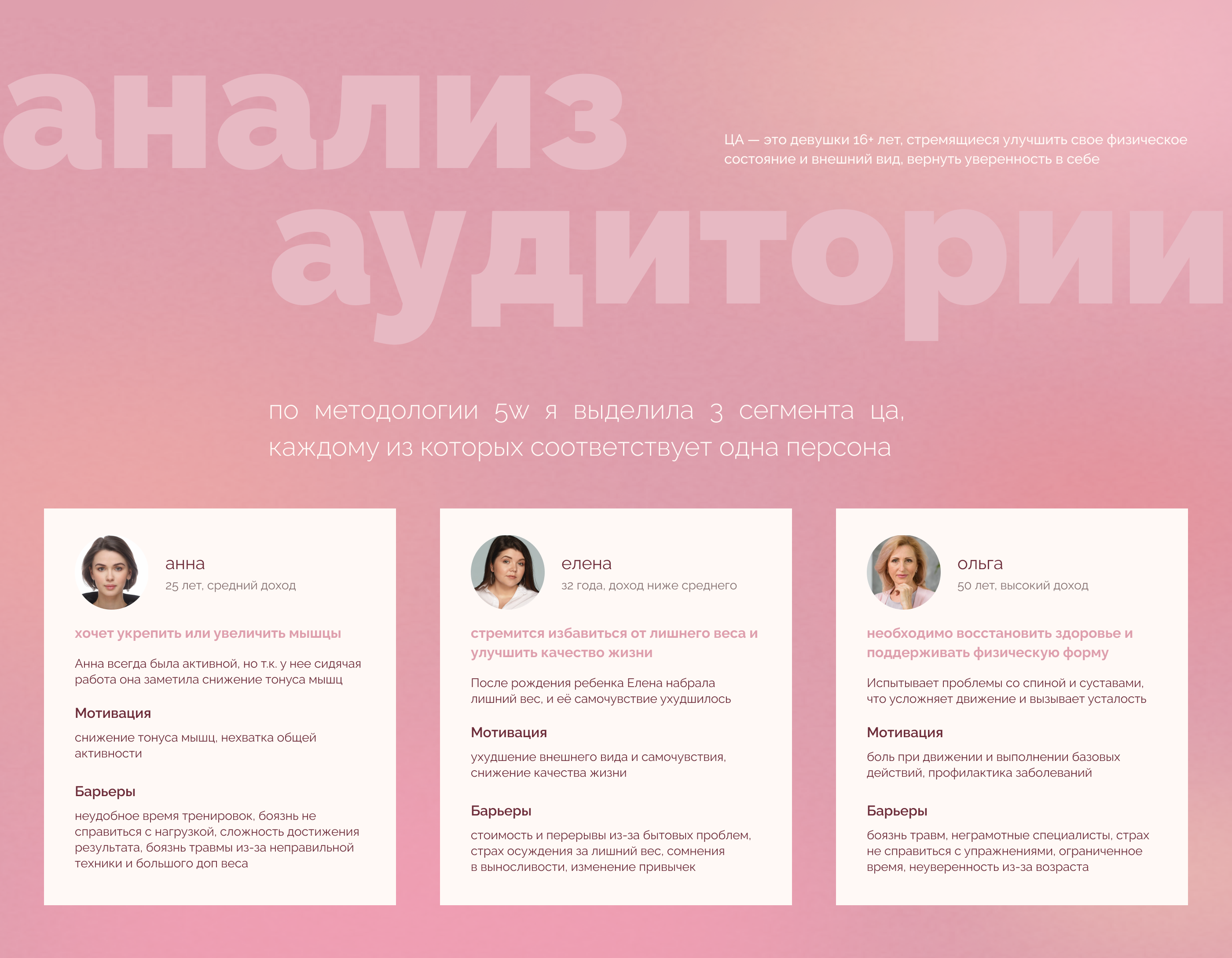 landing page fitness studio / сайт студии тренировок — Изображение №4 — Интерфейсы на Dprofile