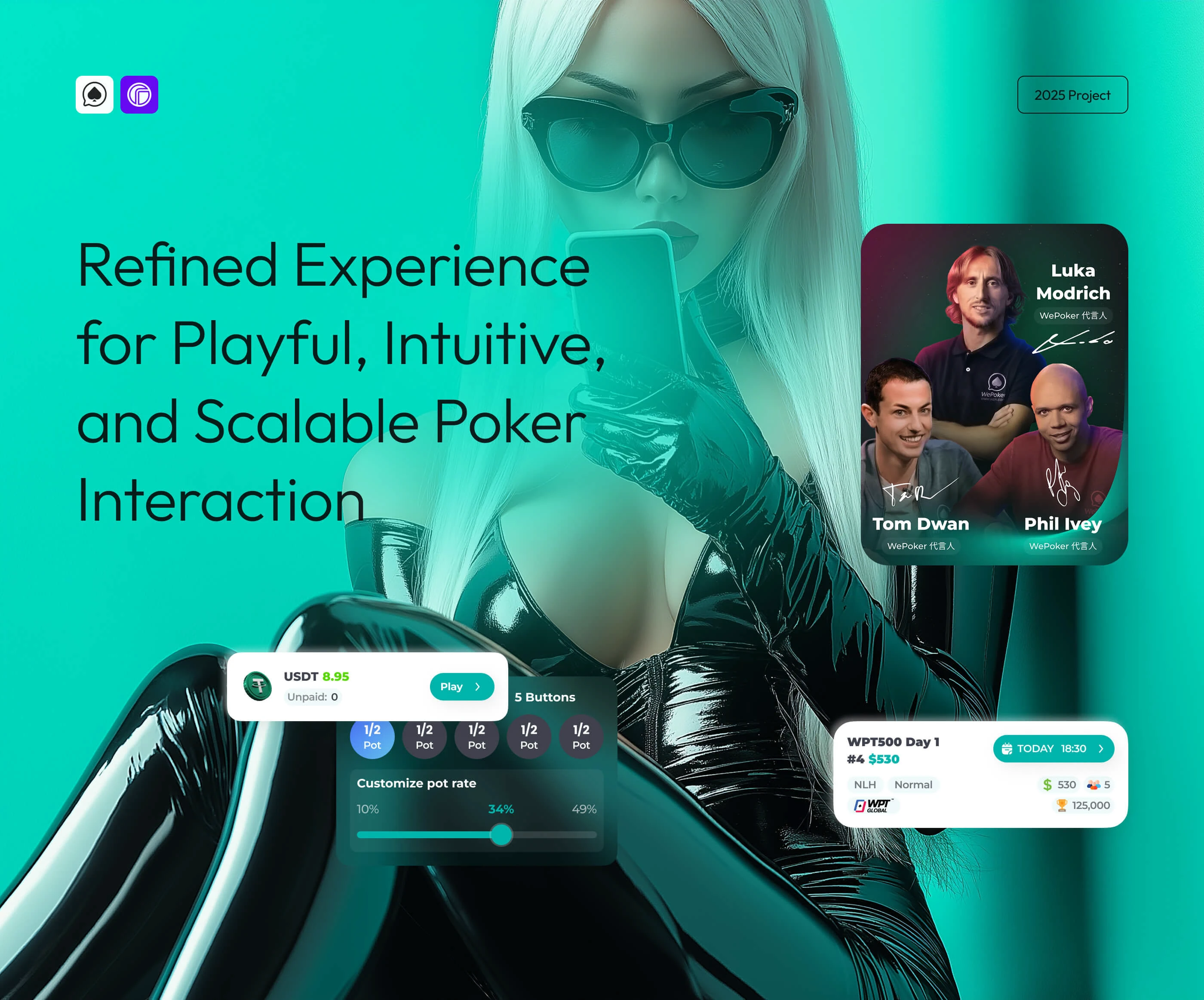 UX/UI дизайн покер-рума и приложения WePoker WPK — Изображение №1 — Интерфейсы на Dprofile