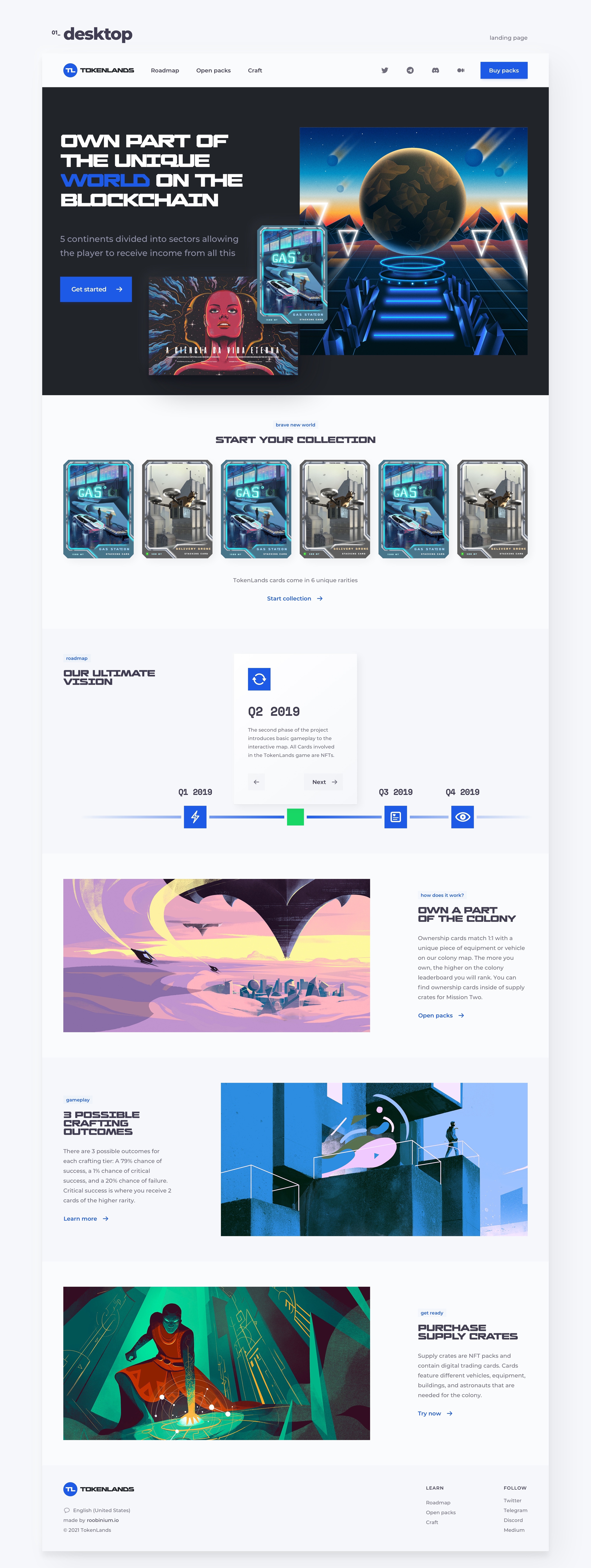 nft cards landing token — Изображение №3 — Интерфейсы, Иллюстрация на Dprofile