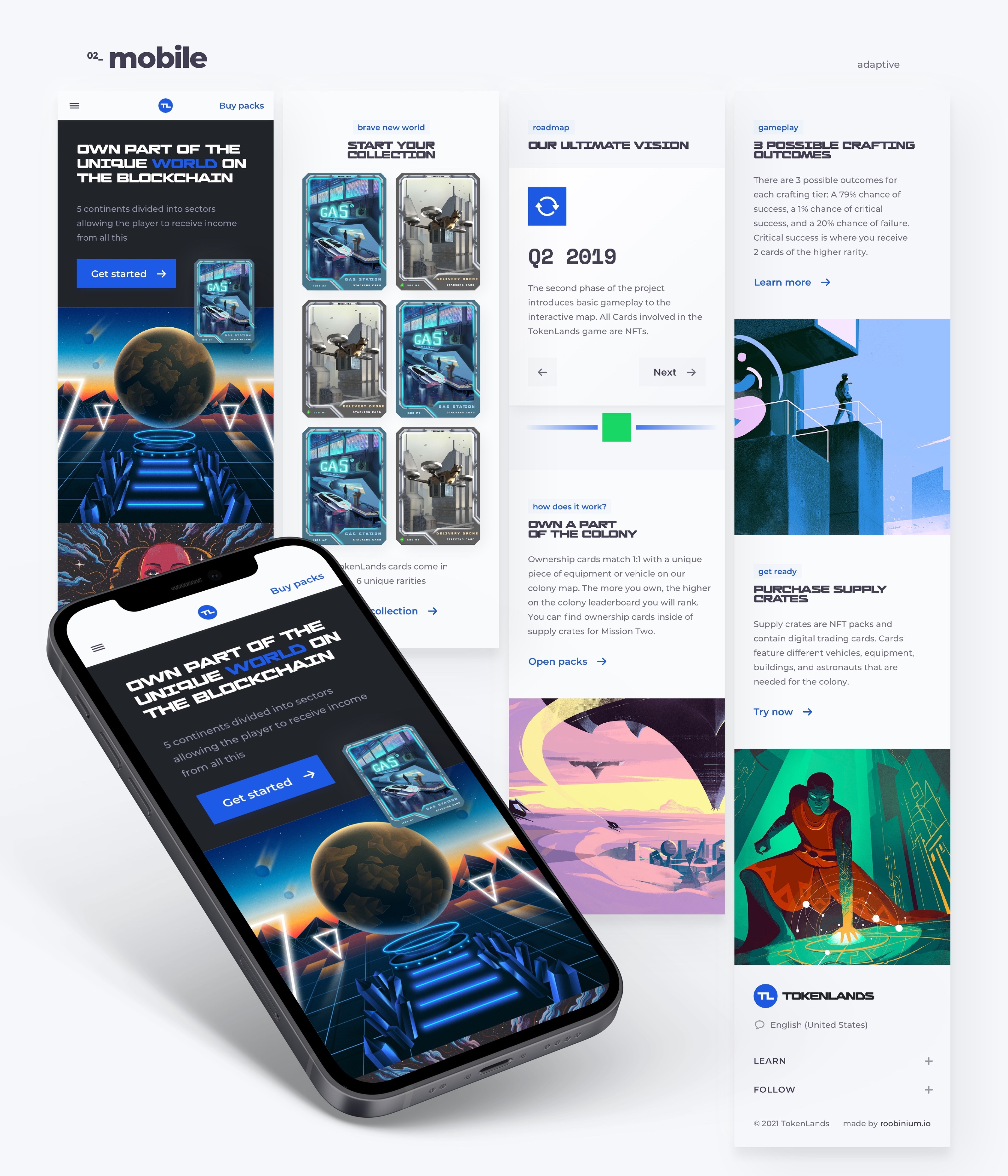 nft cards landing token — Изображение №4 — Интерфейсы, Иллюстрация на Dprofile