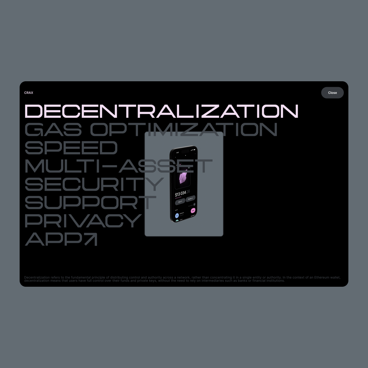 Crax Dapp — Изображение №4 — Интерфейсы, Брендинг на Dprofile