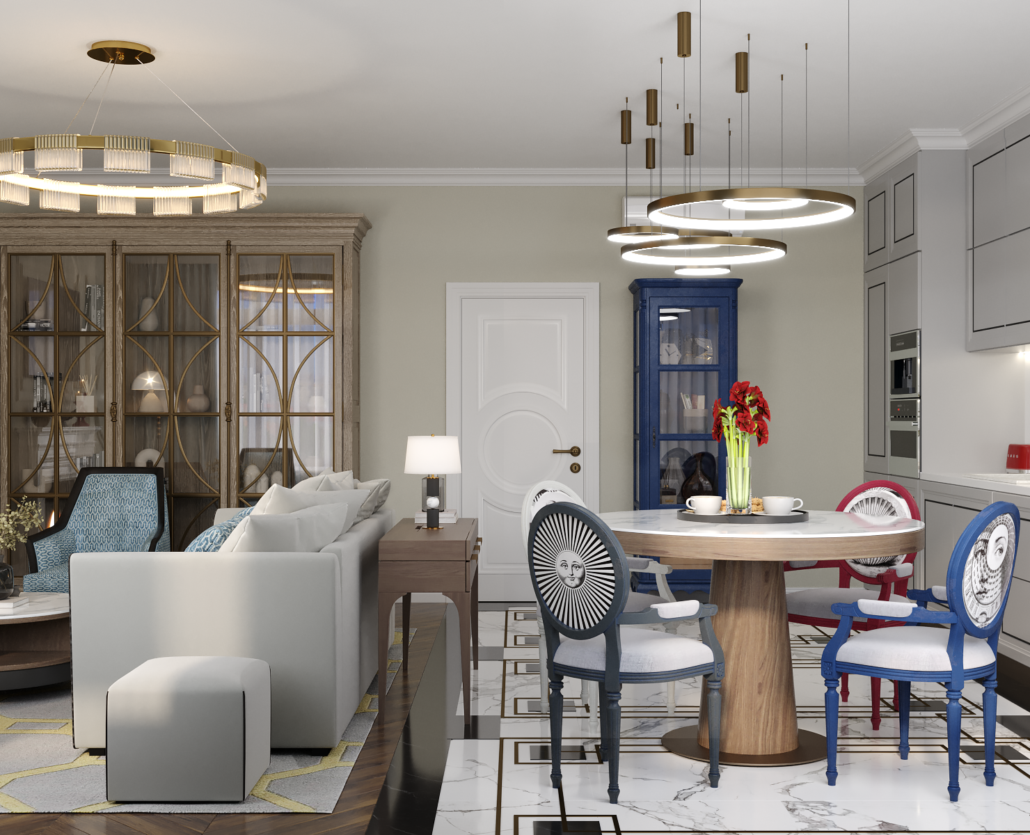 Проект квартиры, Санкт-Петербург, 2024 — 3D на Dprofile