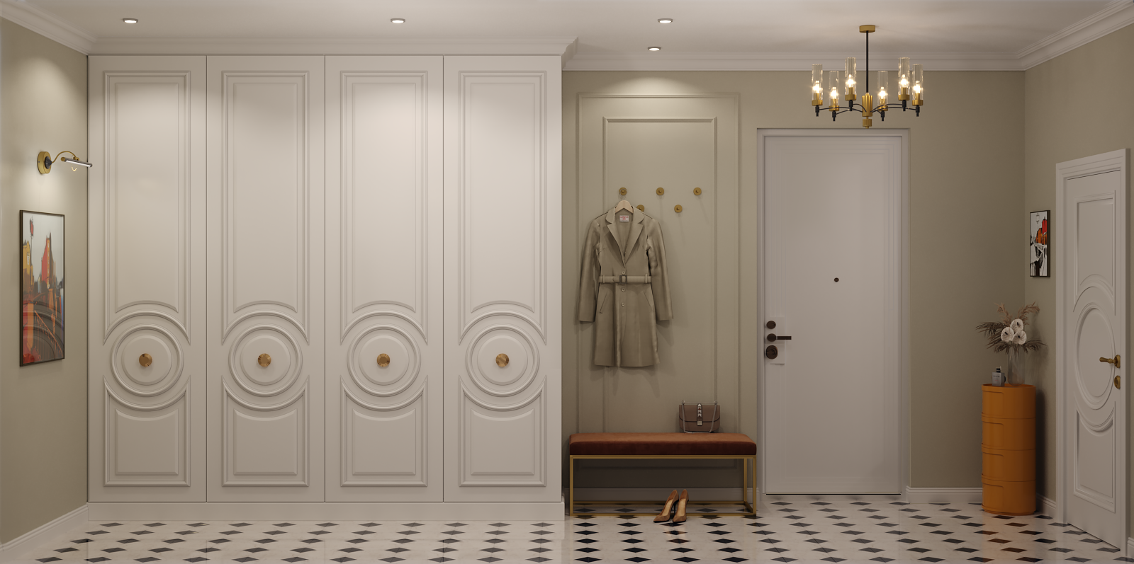 Проект квартиры, Санкт-Петербург, 2024 — Изображение №11 — 3D на Dprofile