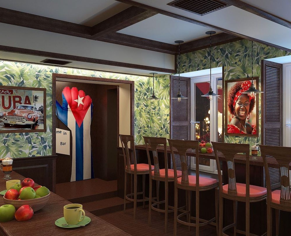 Проект бара Куба — 3D на Dprofile