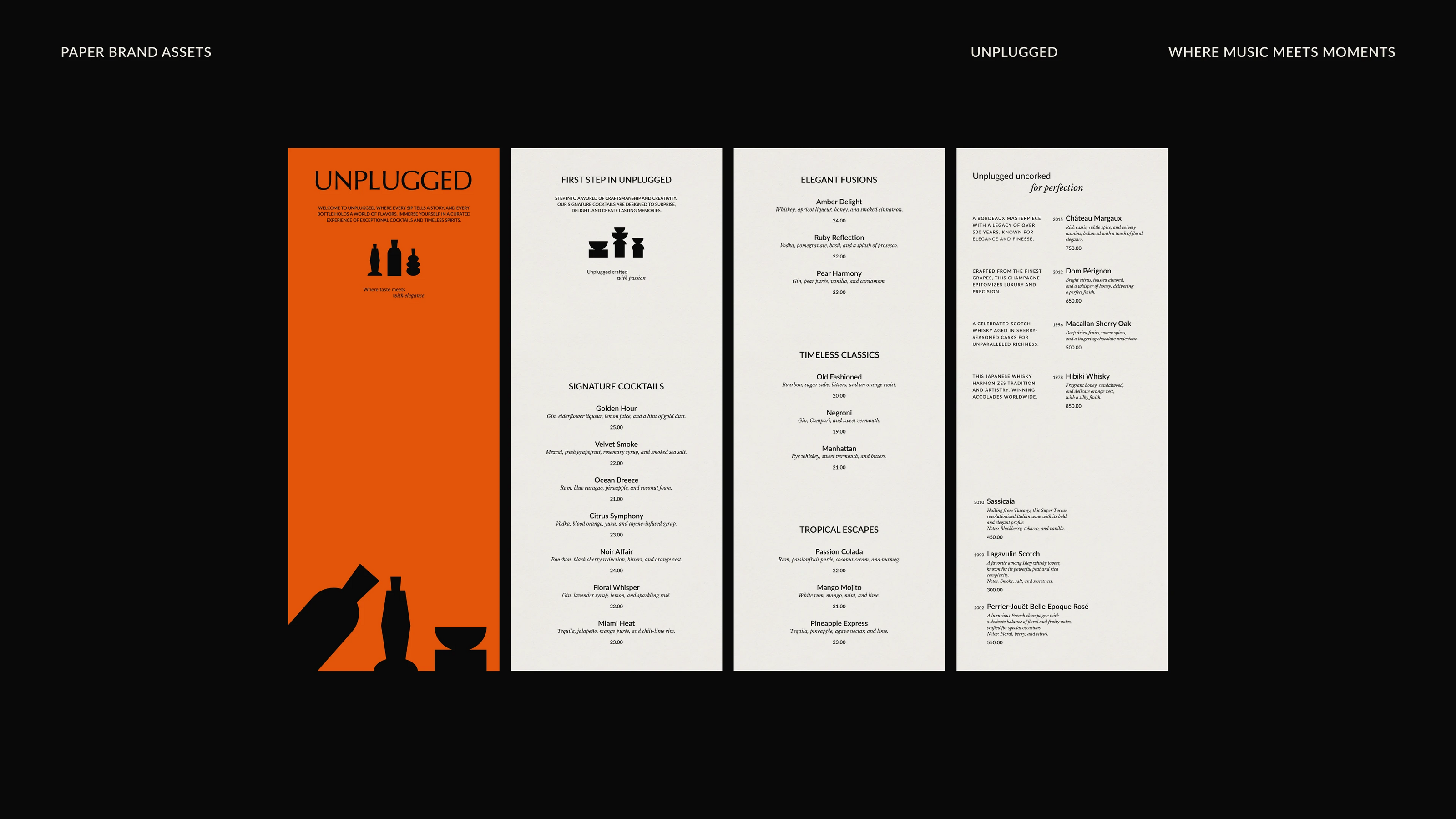 UNPLUGGED - Фирменный стиль для бара — Изображение №12 — Брендинг, Графика на Dprofile