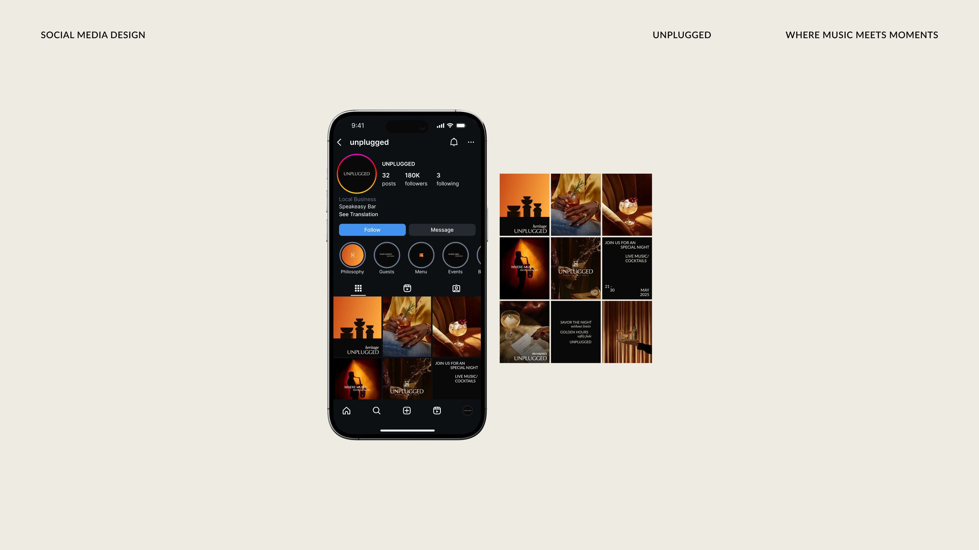 UNPLUGGED - Фирменный стиль для бара — Изображение №25 — Брендинг, Графика на Dprofile