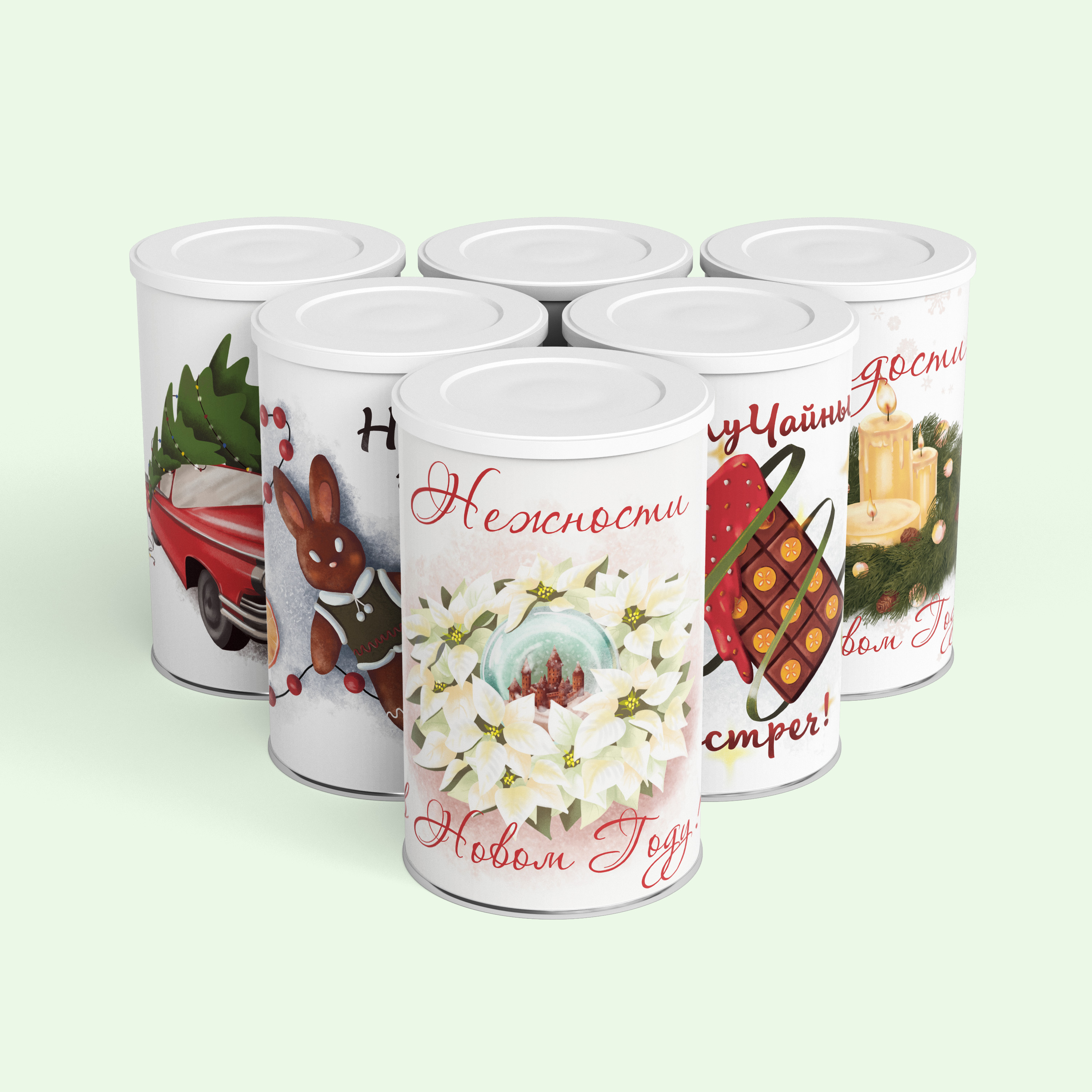 Новогодние открытки — Изображение №2 — Брендинг, Иллюстрация на Dprofile