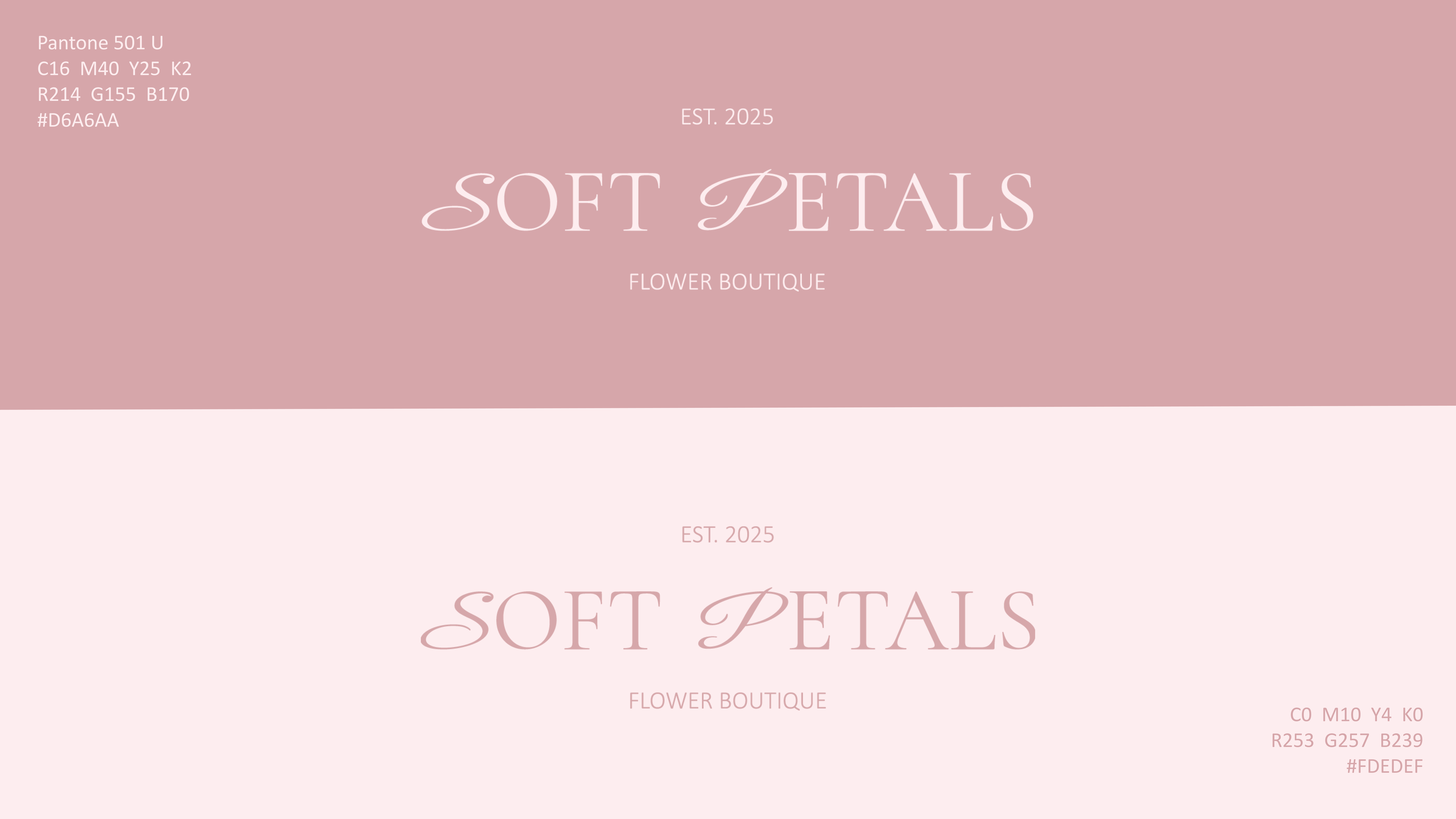 SOFT PETALS | цветочный бутик | фирменный стиль — Изображение №3 — Брендинг, Графика на Dprofile