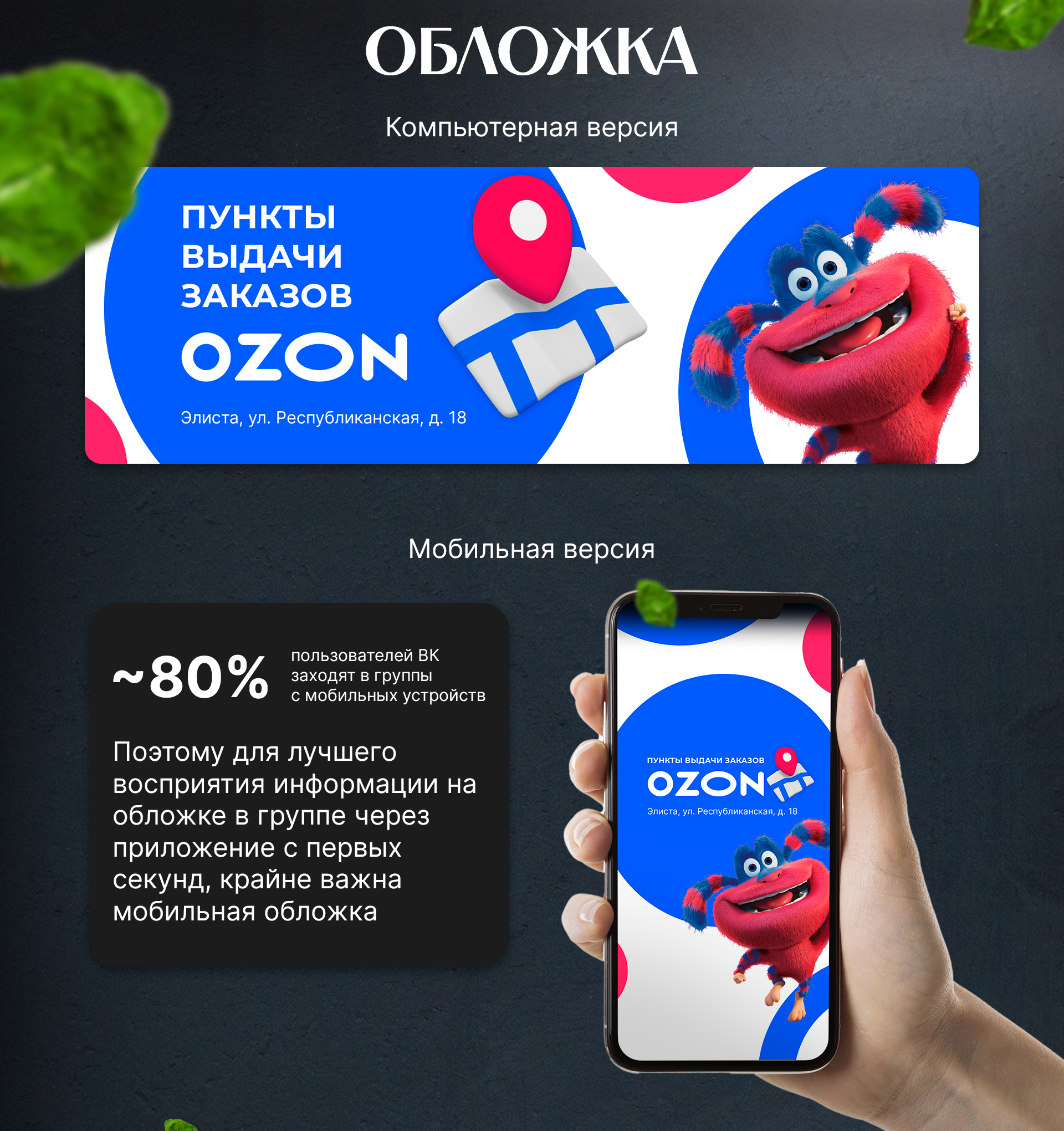 Дизайн группы ВК | ПВЗ OZON Wildberries — Изображение №3 — Маркетинг на Dprofile