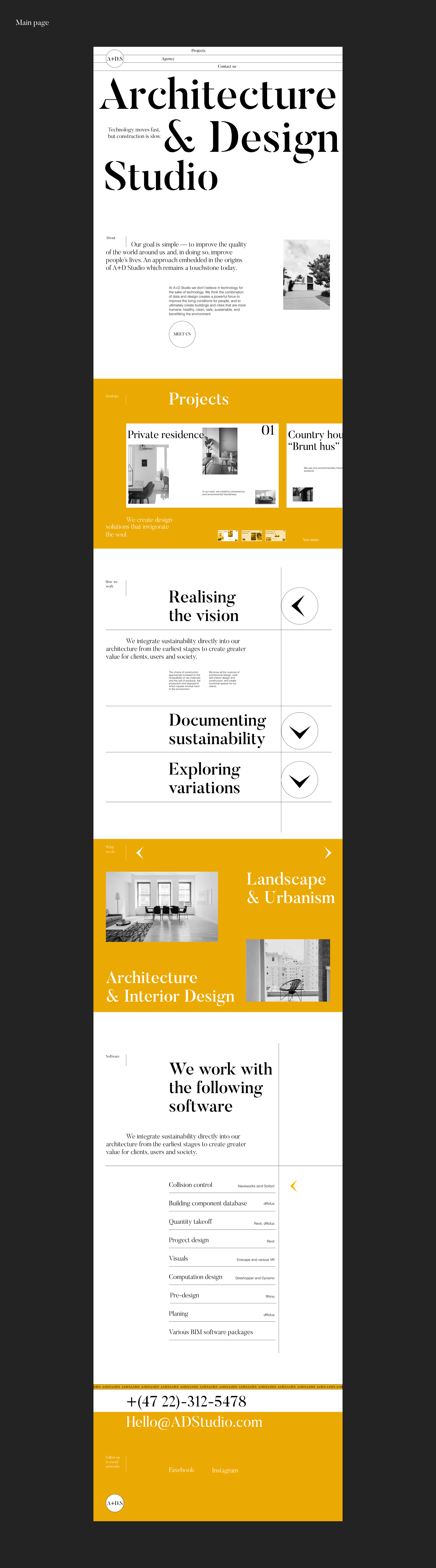 AD+S. Фирменный стиль для архитектурного агентства — Изображение №4 — Интерфейсы, Брендинг на Dprofile