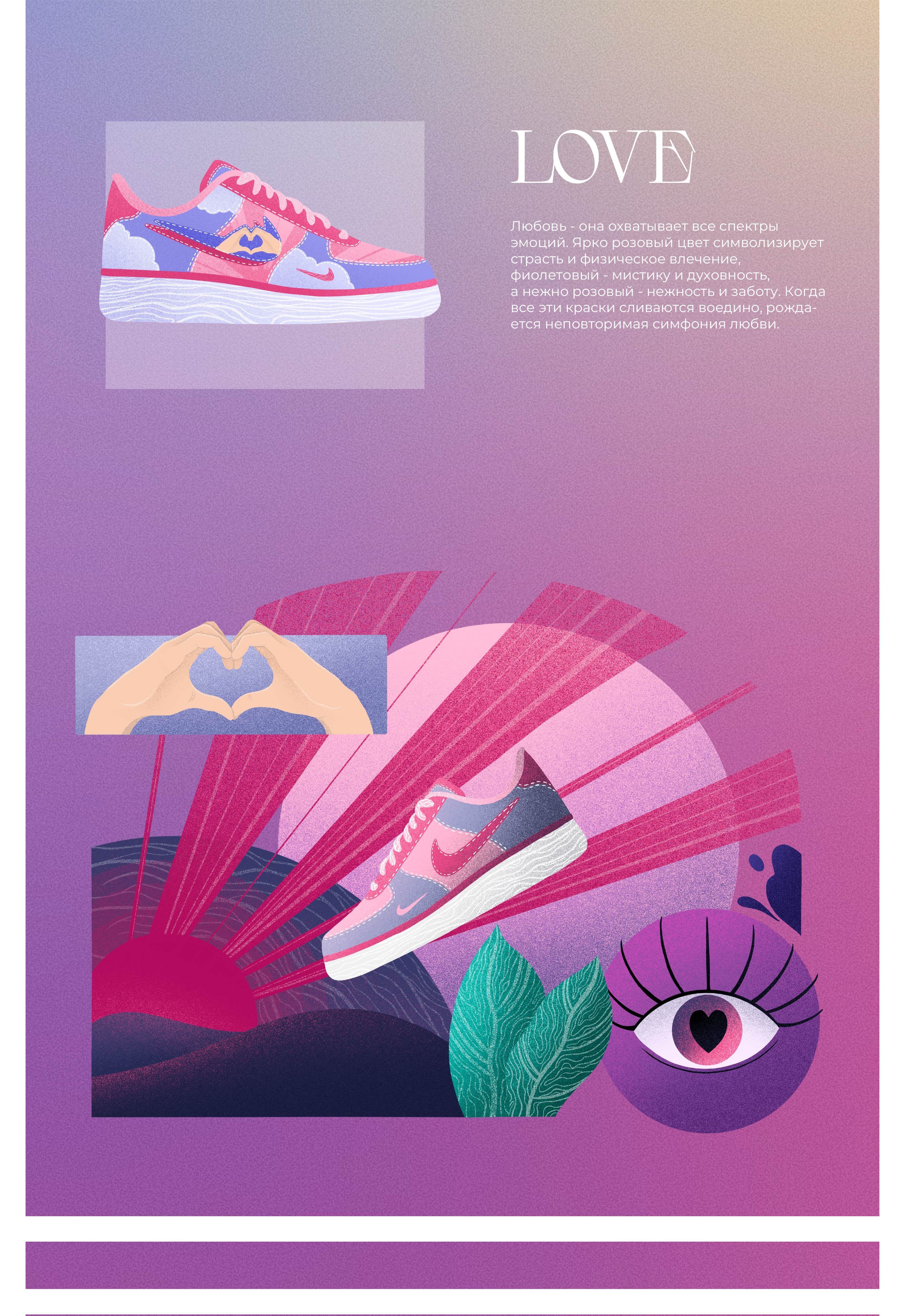 NIKE Emotions. Концепт дизайна кроссовок — Изображение №2 — Иллюстрация на Dprofile